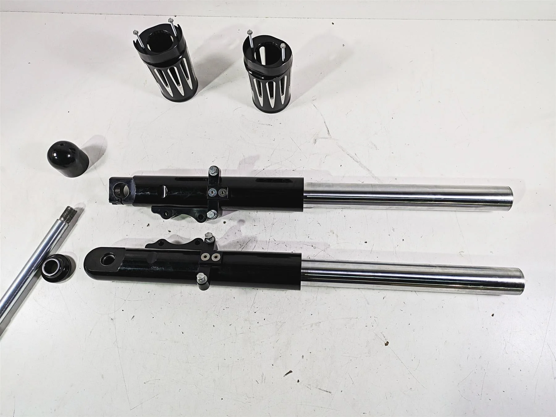 2015 Harley Touring FLHXS Street Glide Arlen Ness Front Fork Leg Set 49mm 40-512 - Image 2