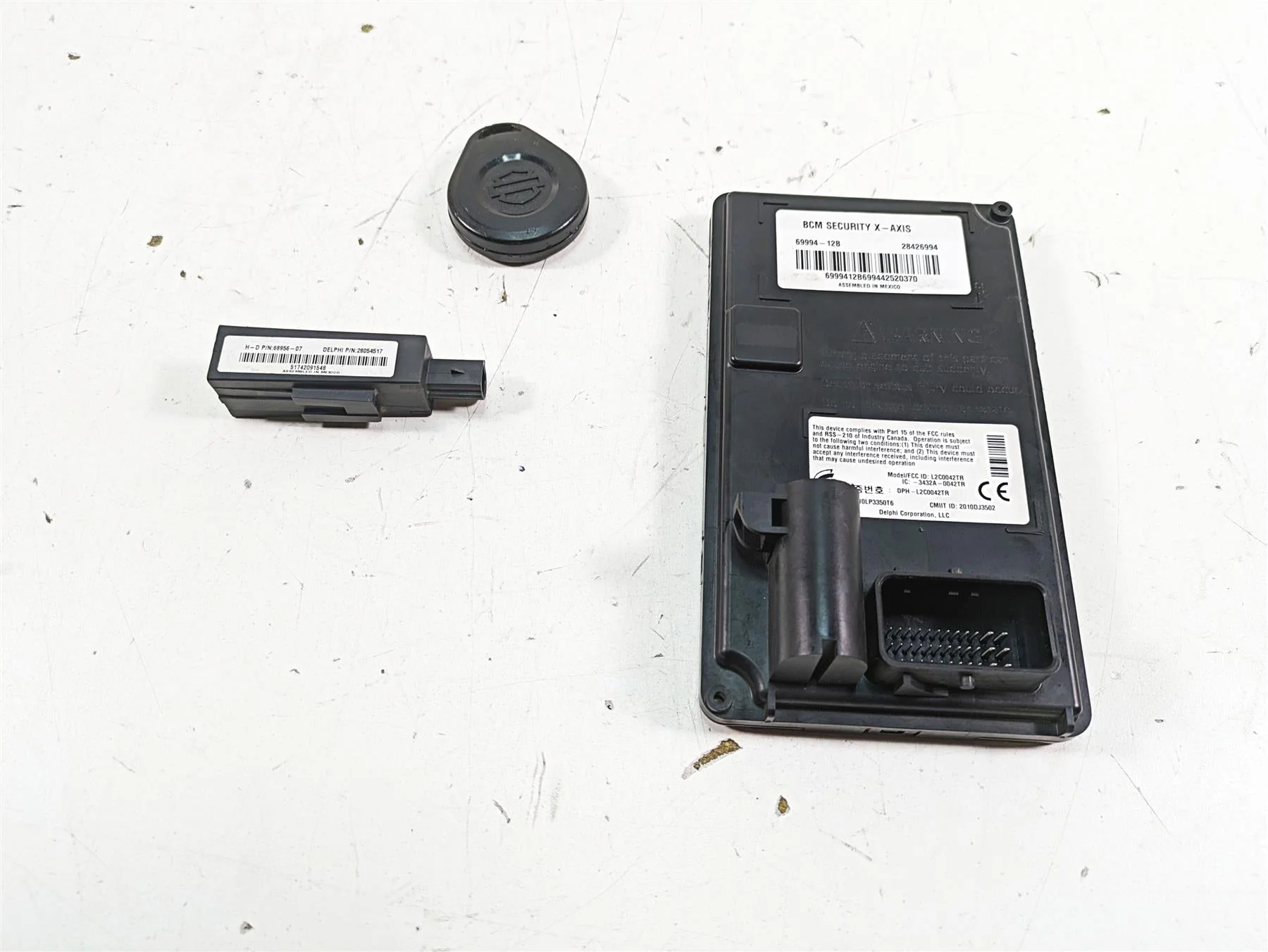 2015 Harley Touring FLHXS Street Glide Bcm Body Control Module + Fob 69994-12B