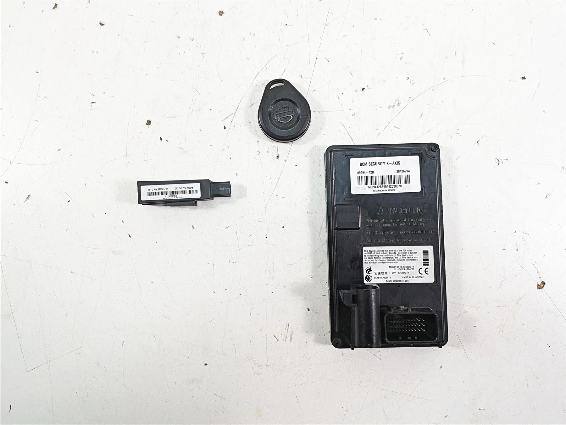 2015 Harley Touring FLHXS Street Glide Bcm Body Control Module + Fob 69994-12B - Image 4