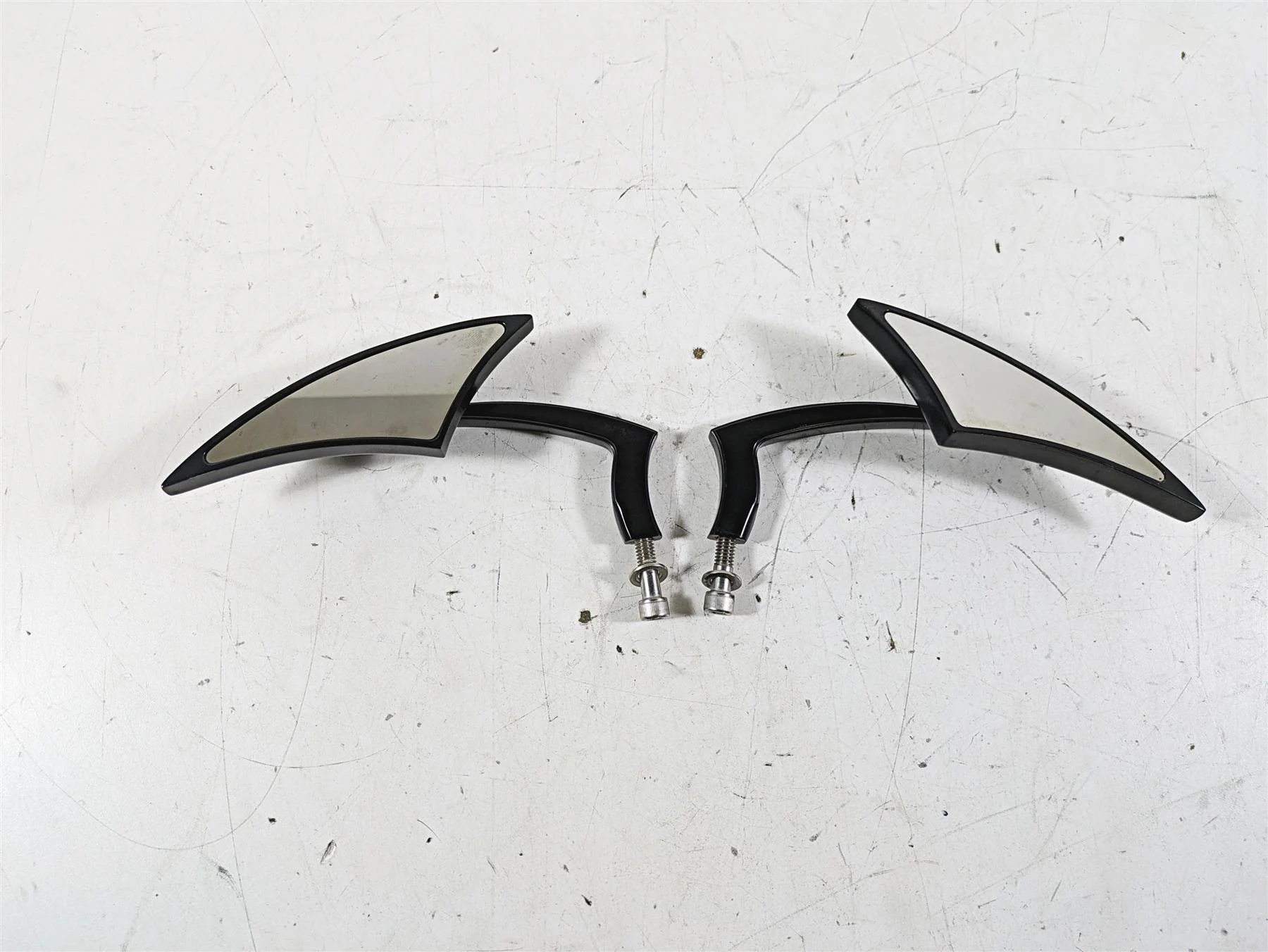 2015 Harley Touring FLHXS Street Glide Black Blade Rear View Mirror Set - Image 4