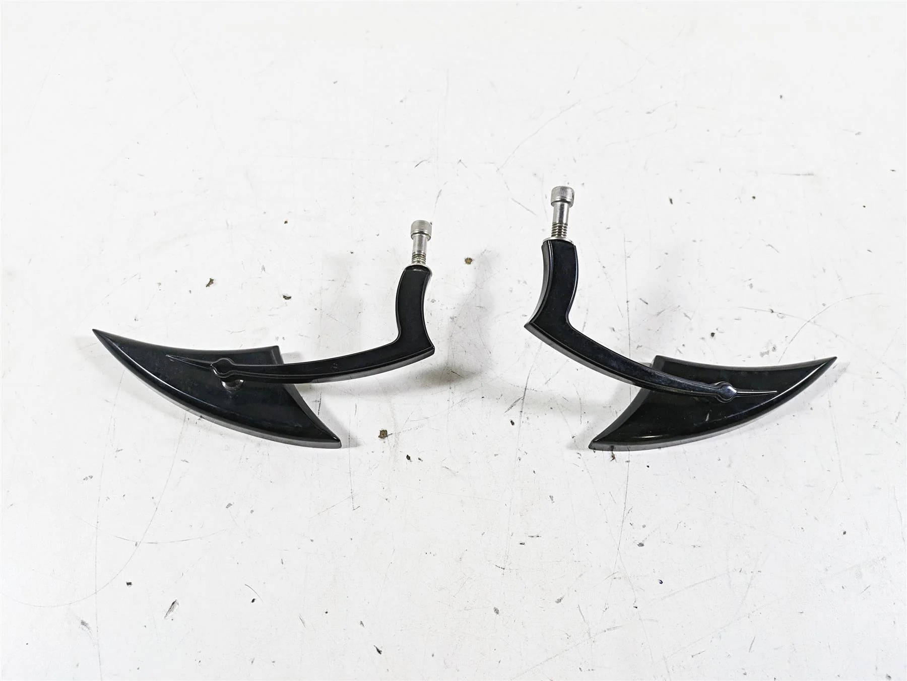 2015 Harley Touring FLHXS Street Glide Black Blade Rear View Mirror Set - Image 8