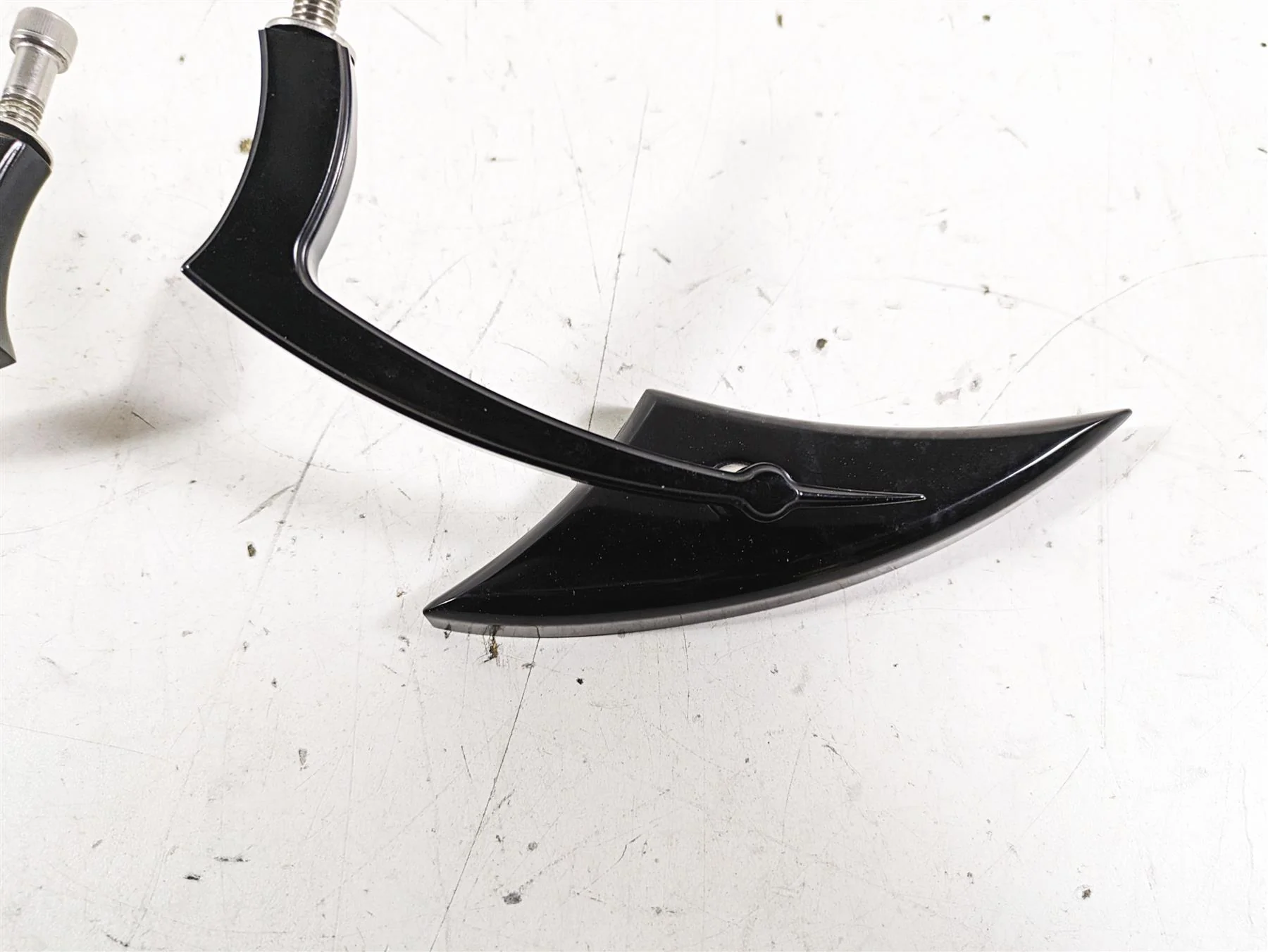 2015 Harley Touring FLHXS Street Glide Black Blade Rear View Mirror Set - Image 9