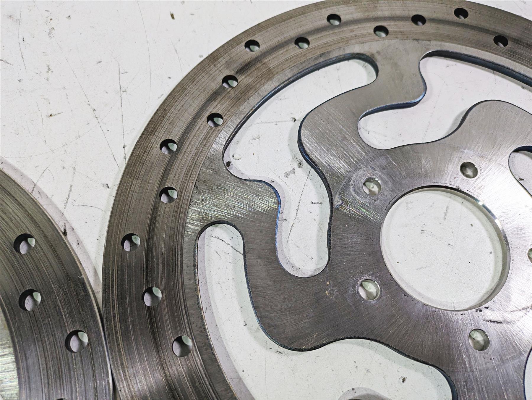 2015 Harley Touring FLHXS Street Glide Brembo Front Brake Rotor Set 41808-08A - Image 10