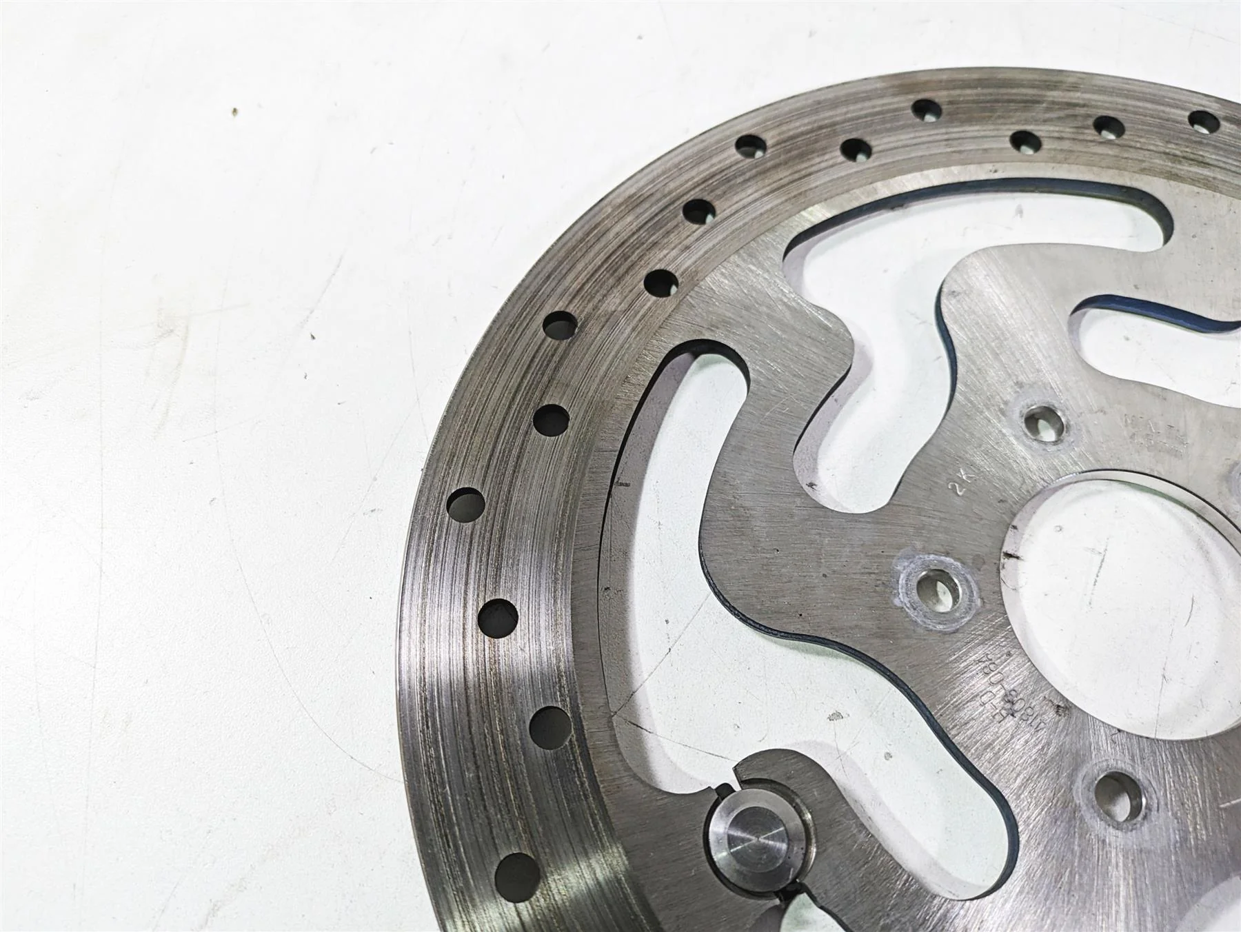 2015 Harley Touring FLHXS Street Glide Brembo Front Brake Rotor Set 41808-08A - Image 7