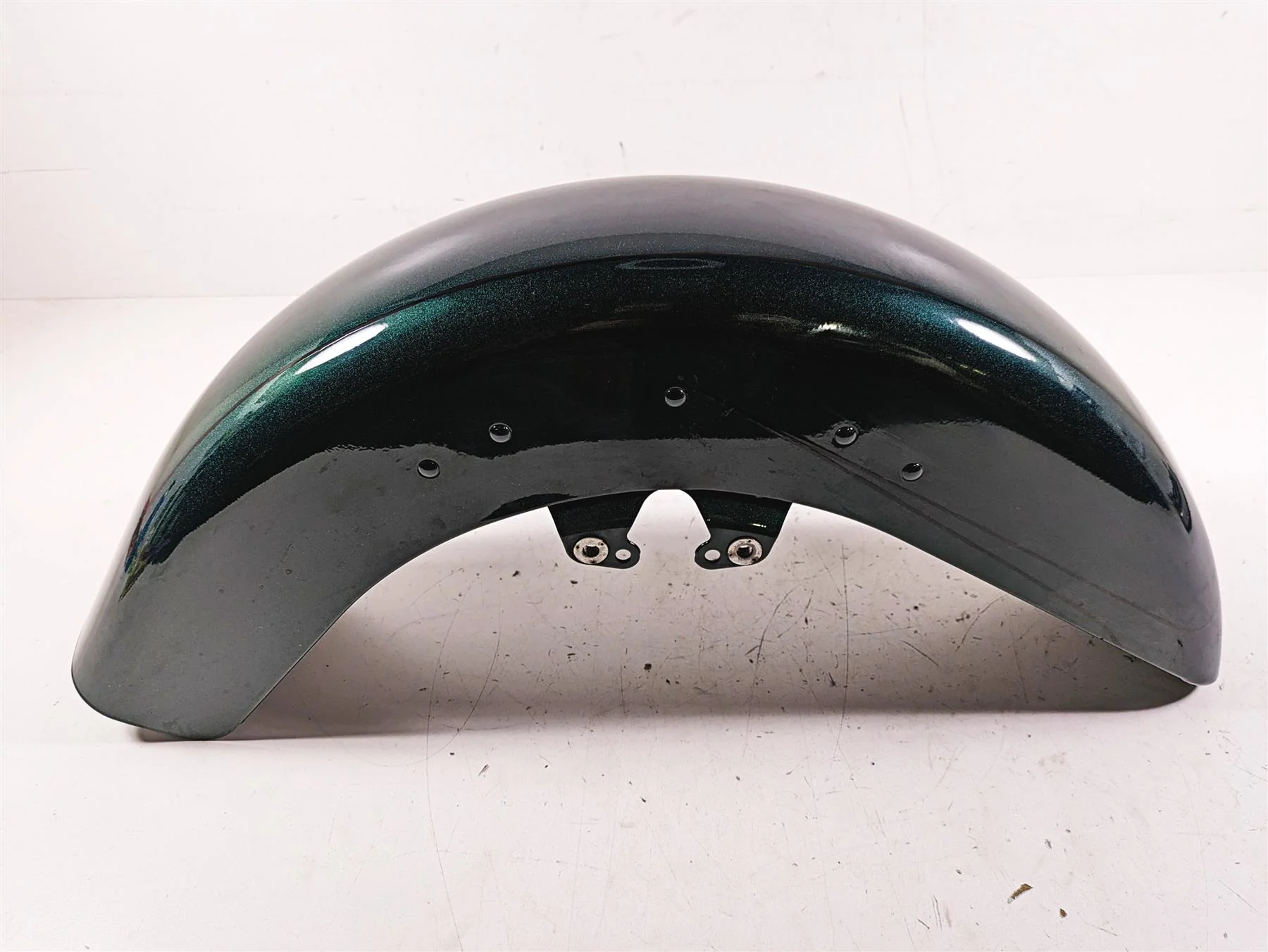 2015 Harley Touring FLHXS Street Glide Front Fender Deep Jade Pearl 58900009 - Image 4