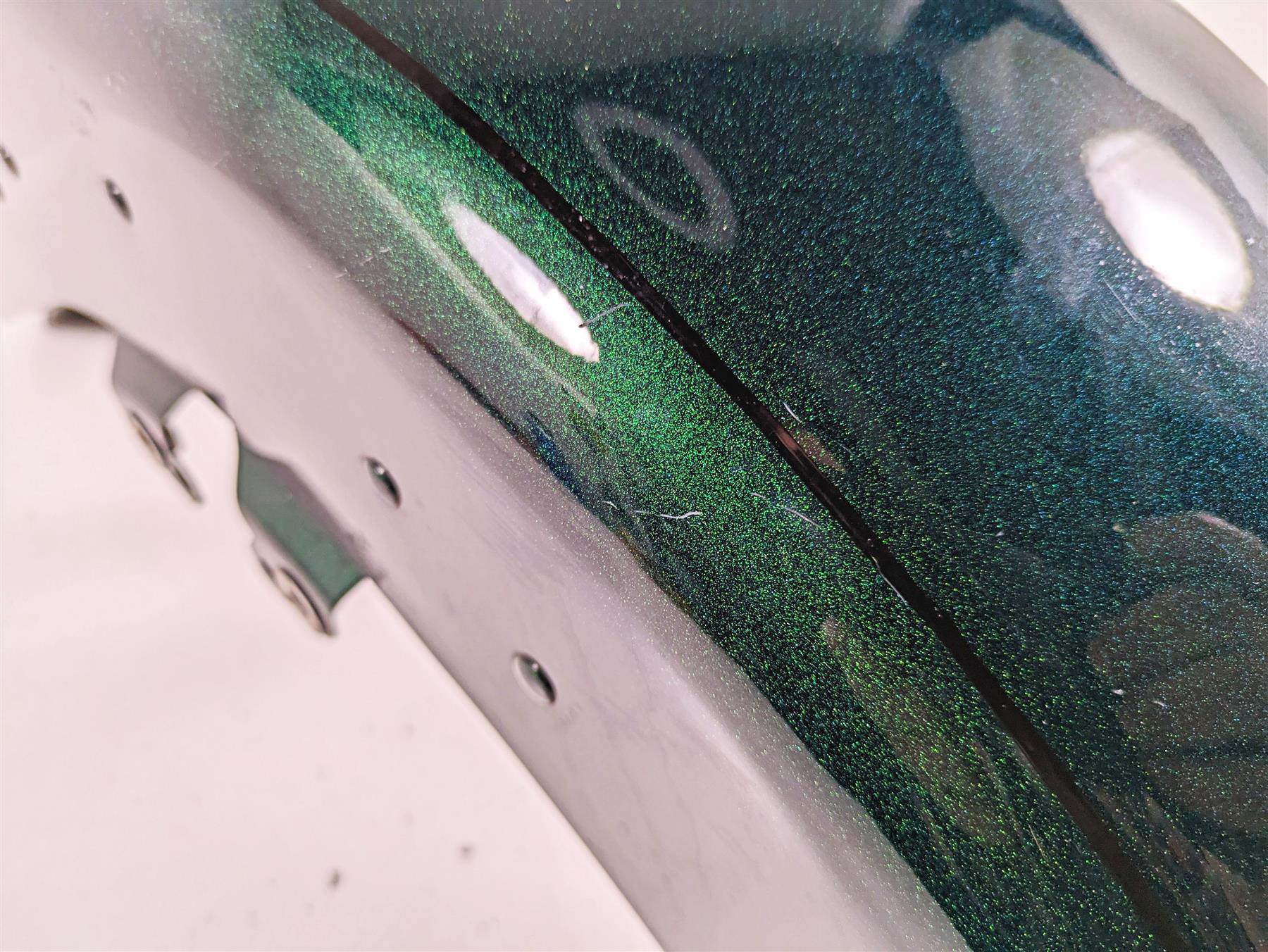 2015 Harley Touring FLHXS Street Glide Front Fender Deep Jade Pearl 58900009 - Image 7