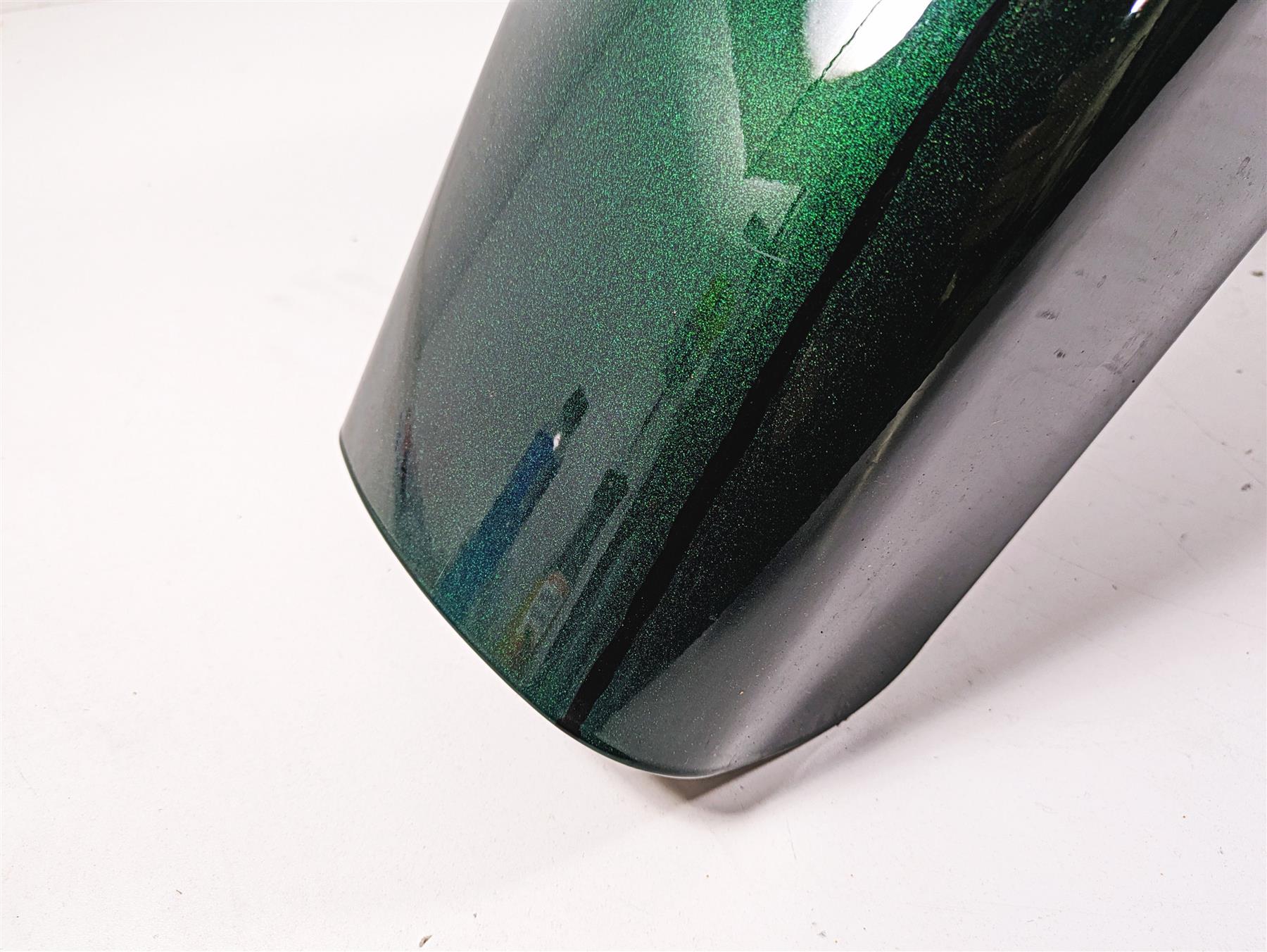 2015 Harley Touring FLHXS Street Glide Front Fender Deep Jade Pearl 58900009 - Image 9