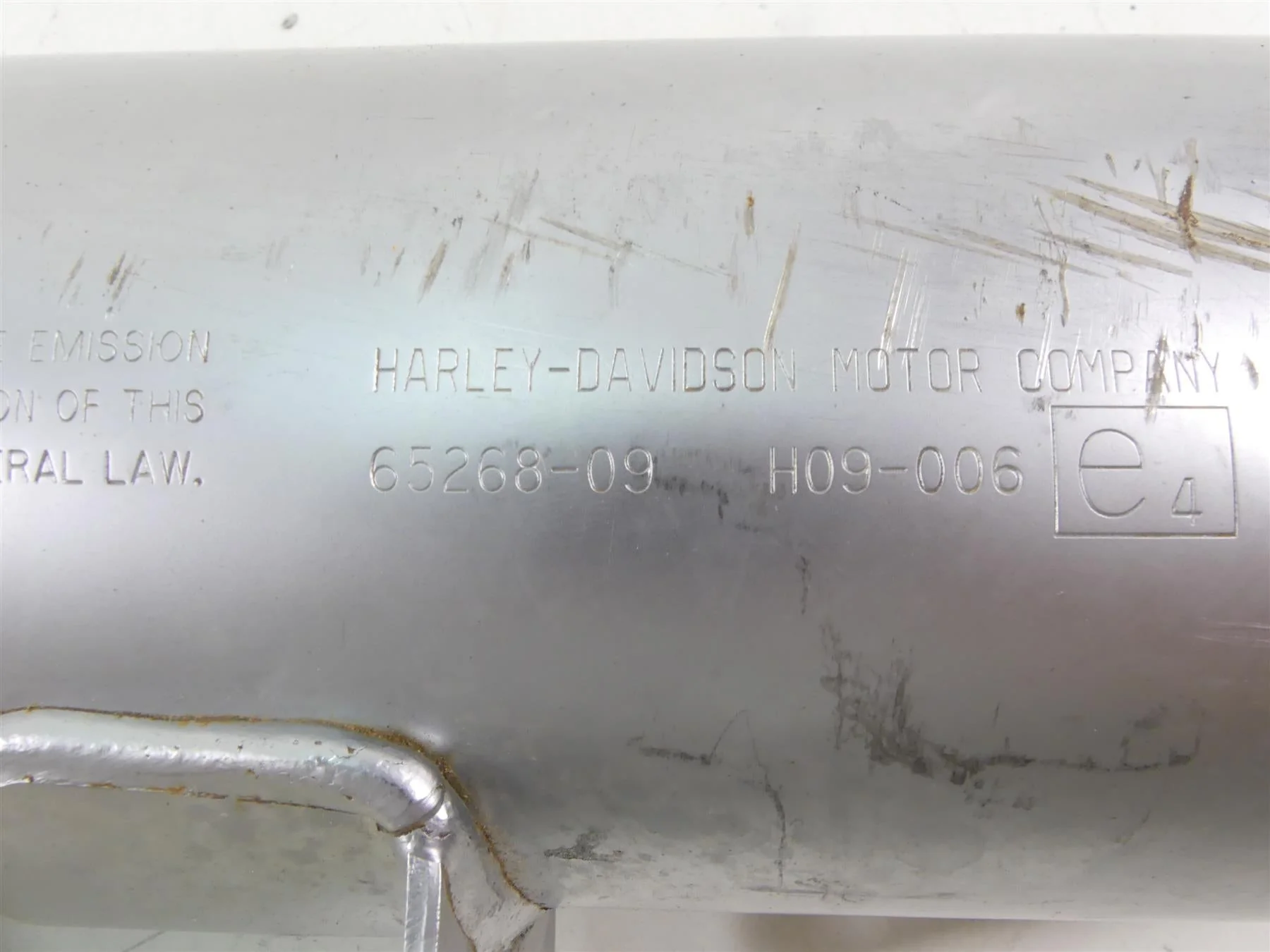 2015 Harley VRSCF Muscle V-Rod Right Side Exhaust Muffler -Dent 65268-09 - Image 2