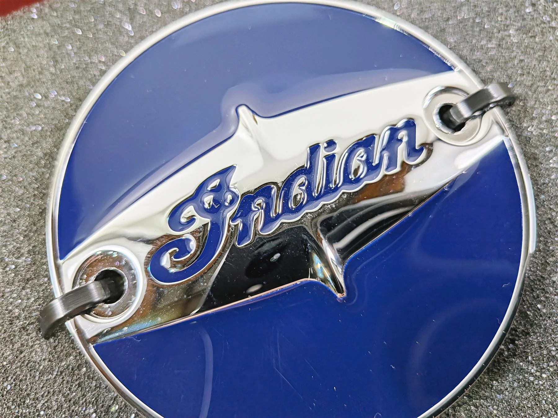 2015 Indian Chieftain Pinacle Cam Cover Springfield Blue + Original Box 2879564 - Image 10