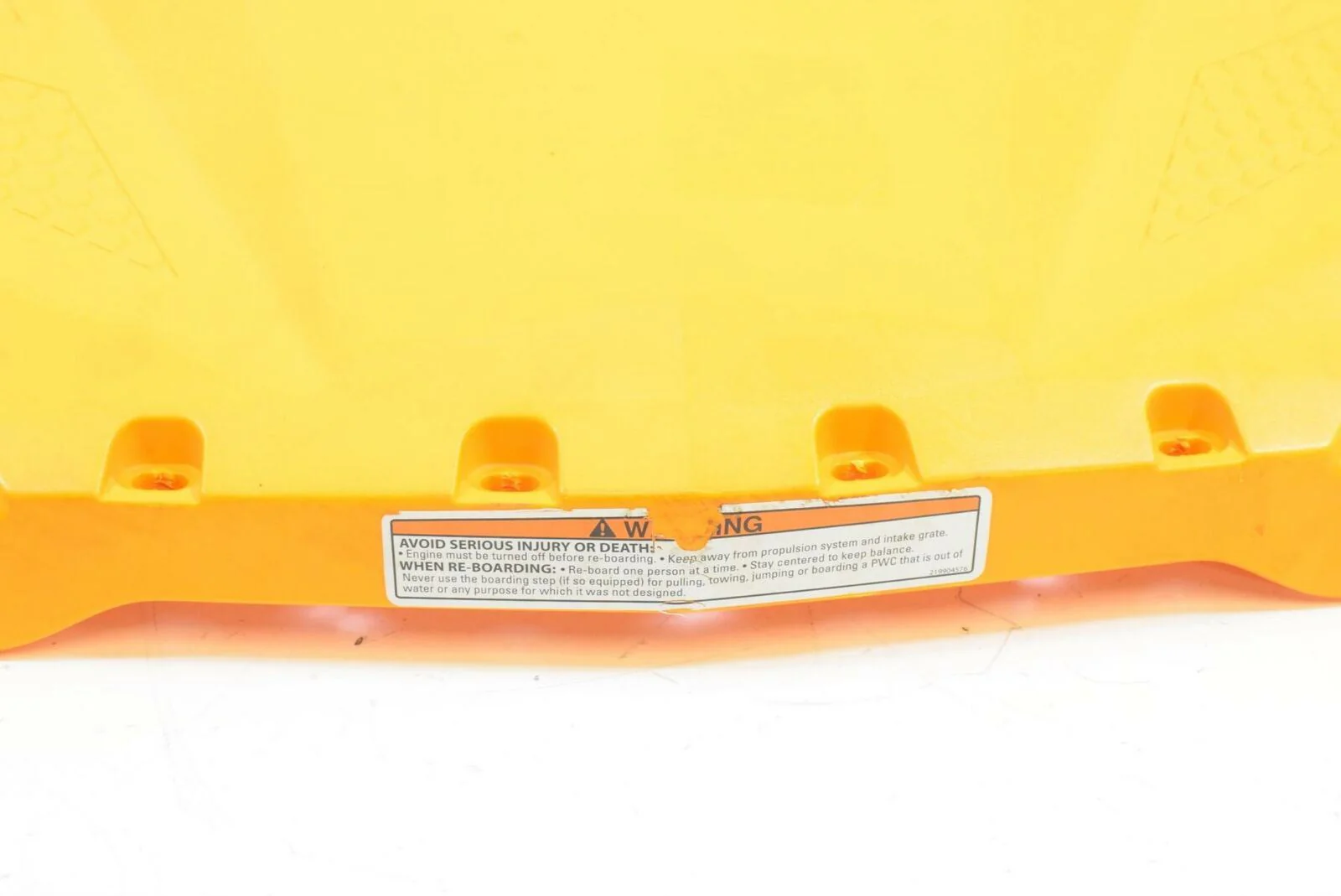 2015 Sea-Doo SPARK 900 HO ACE Rear Upper Main Fairing Cover ORANGE 291003826 - Image 6