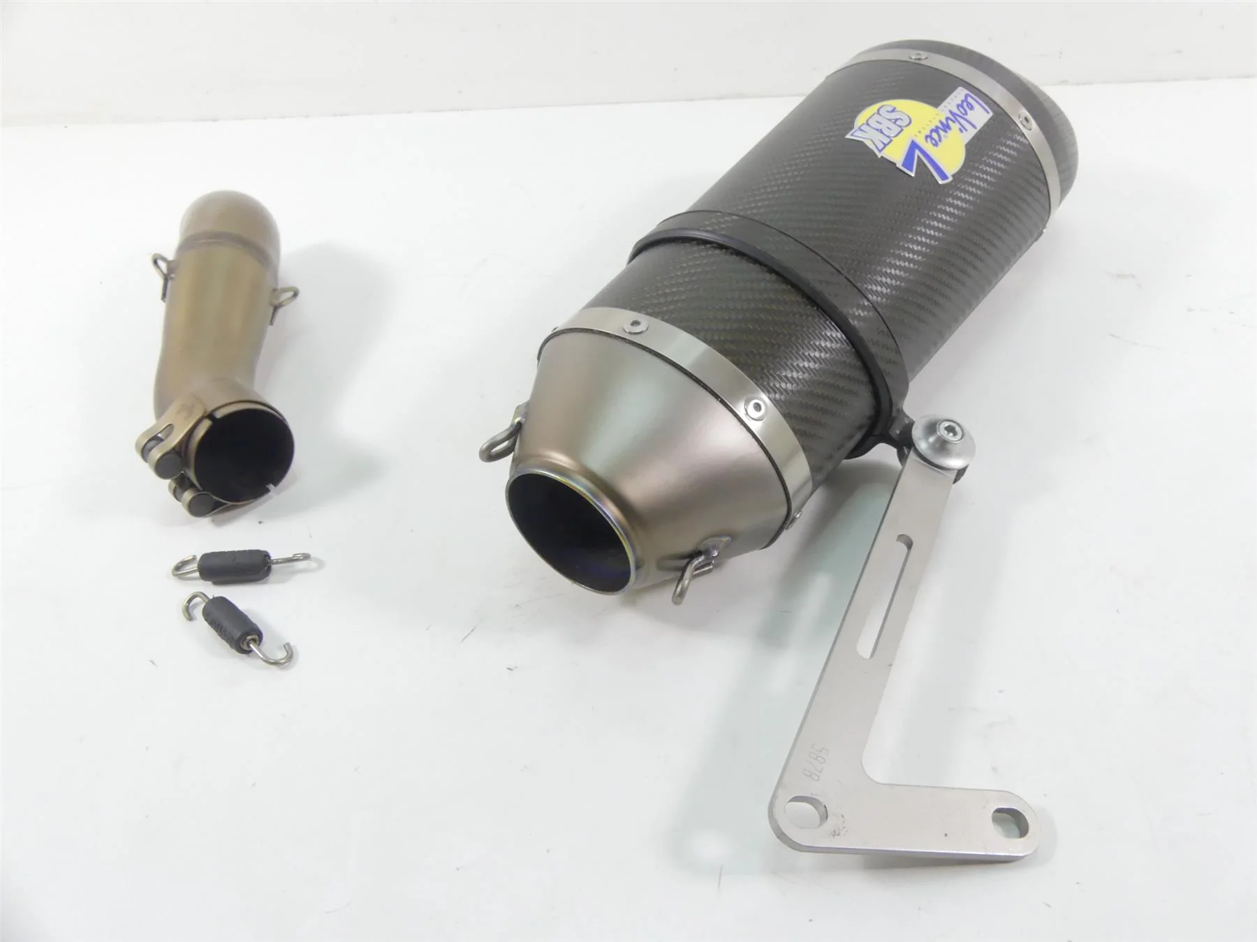 2015 Triumph 1050 Speed Triple R Leo Vince SBK Carbon Exhaust Pipe 8514S#1 - Image 8