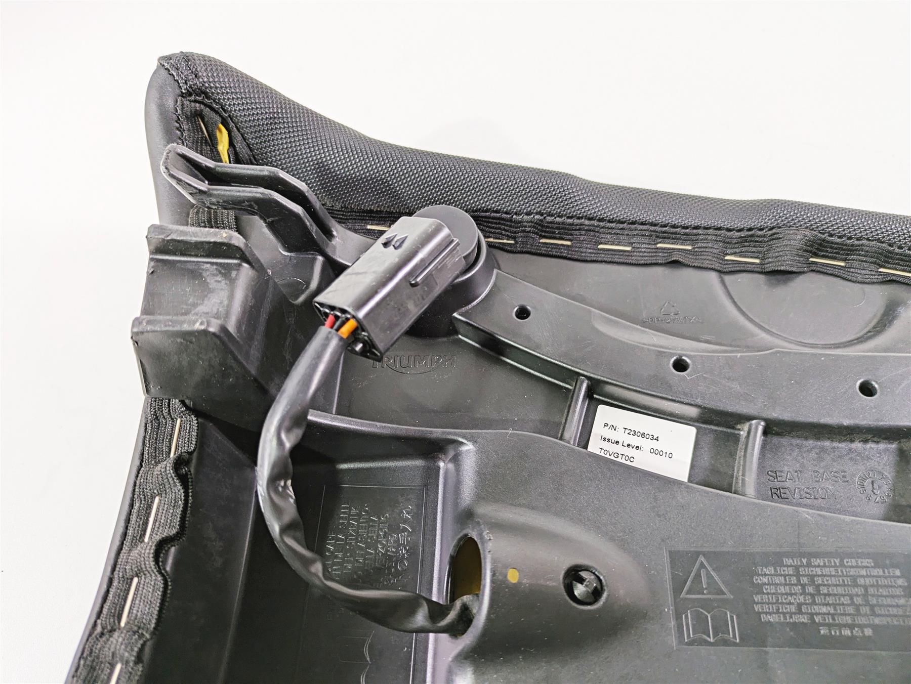 2015 Triumph Tiger Explorer XC Heated Rear Passenger Seat Saddle T2306034 - Image 9