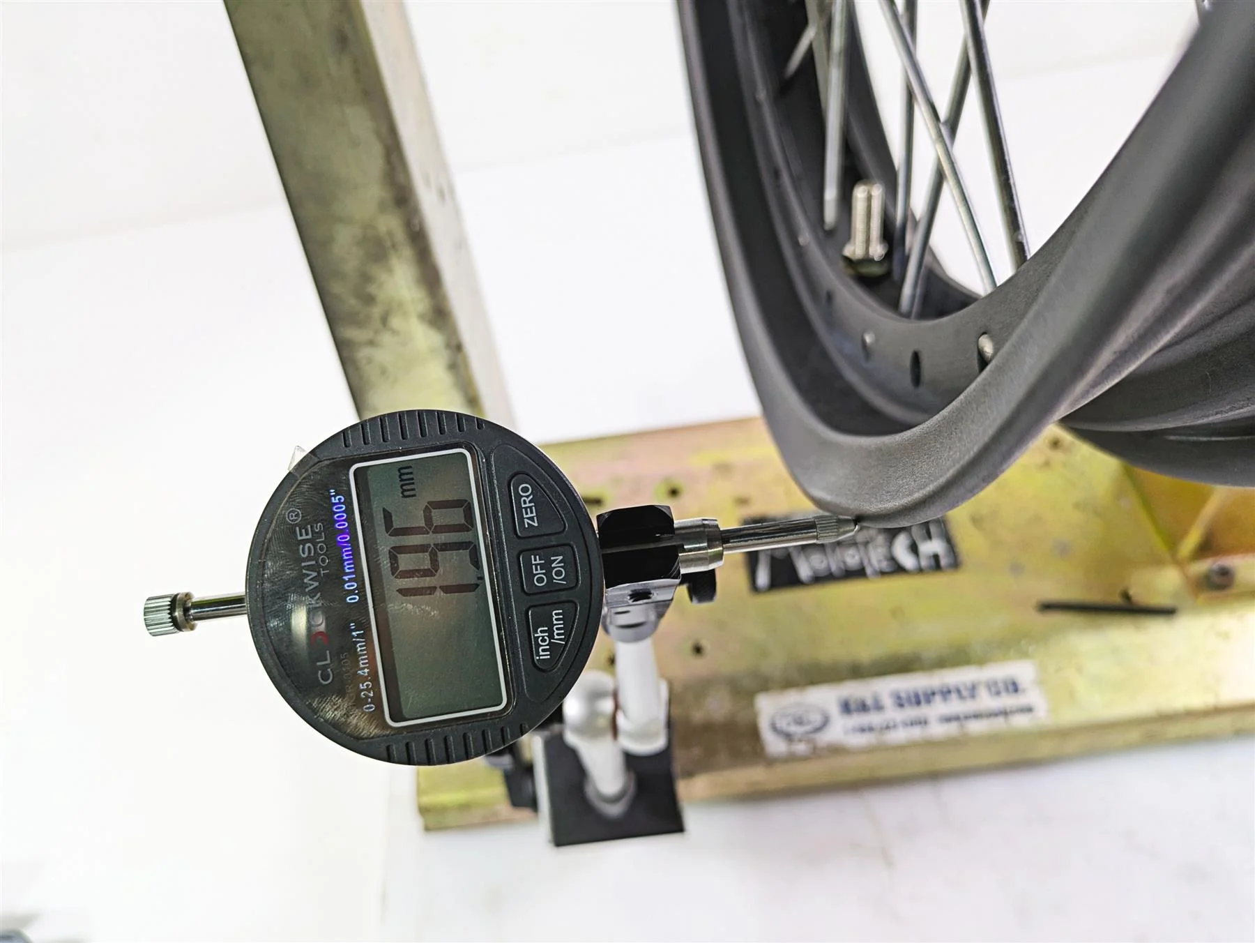 2015 Triumph Tiger Explorer XC Saxess 19x2.5 Dented Front Wheel Rim T2002300 - Image 2