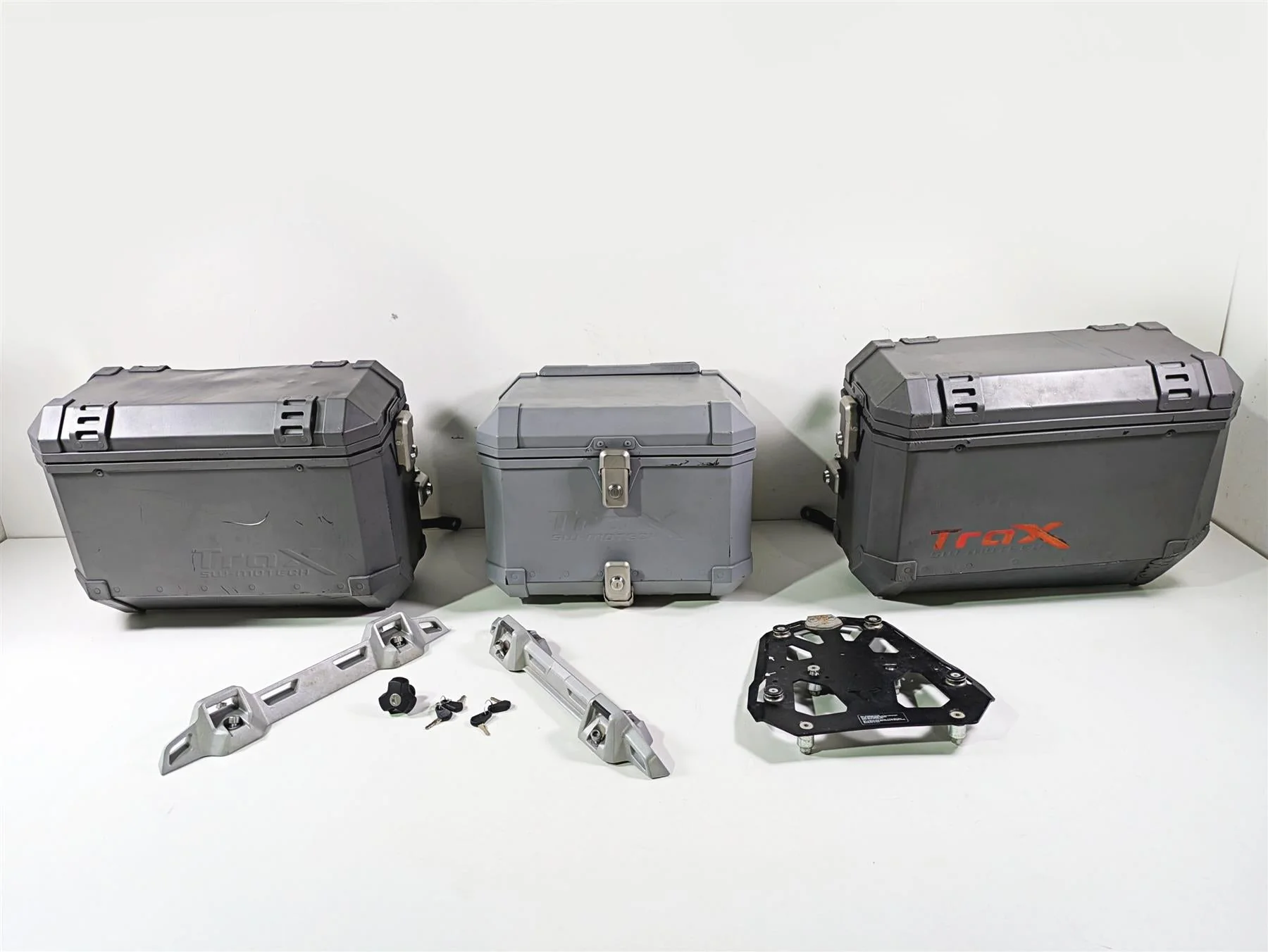 2015 Triumph Tiger Explorer XC SW-Motech Trax Saddlebag Hard Bag & Trunk Set