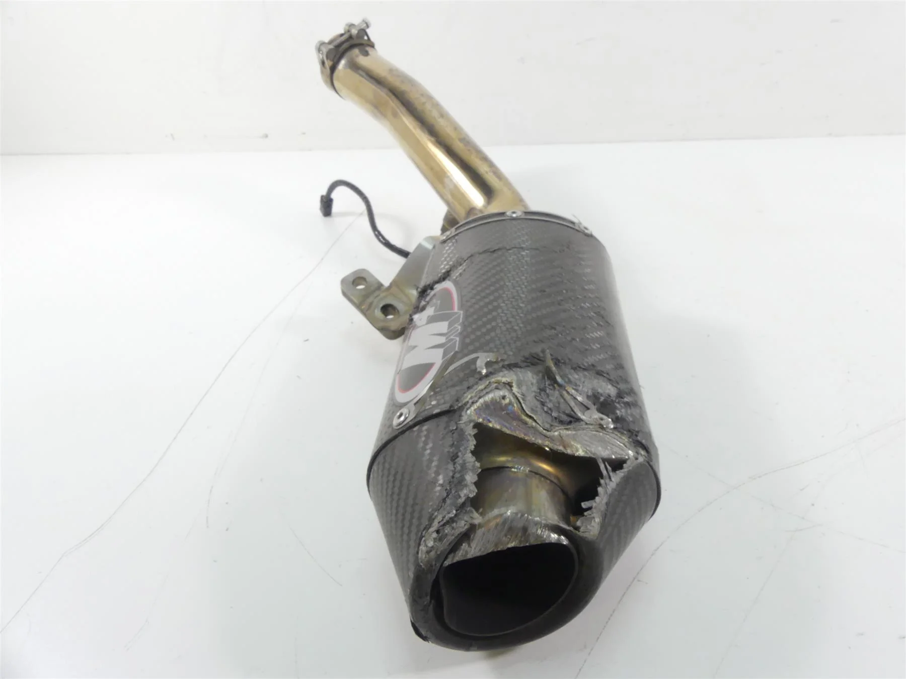 2015 Yamaha MT09 FZ09 M4 Exhaust Carbon Fiber Slip On Muffler Pipe YA6914 - Image 5