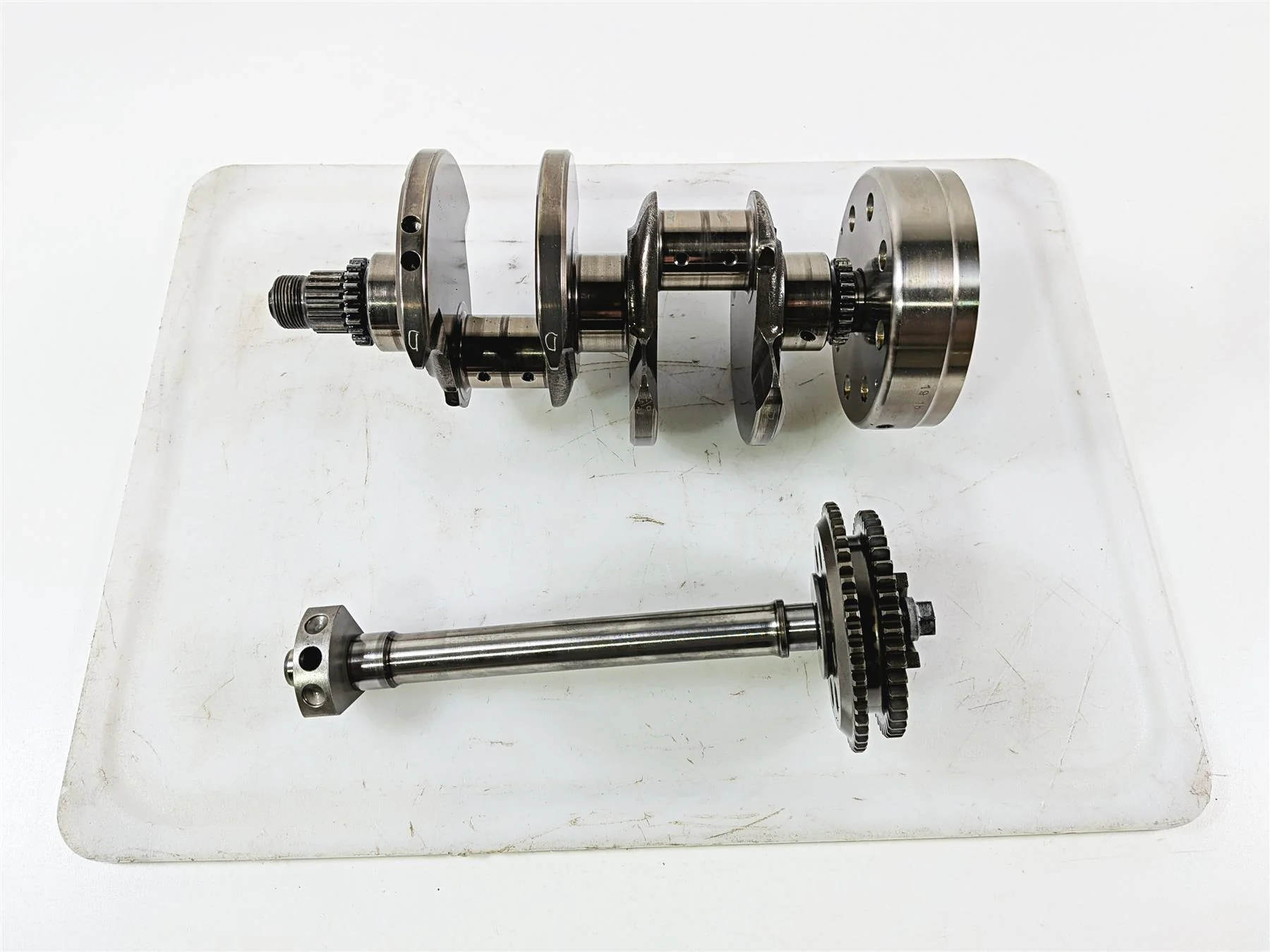 2016 Aprilia RSV 1100 Tuono V4 Factory Crankshaft Crank & Balancer Shaft 2A000299 - Image 12