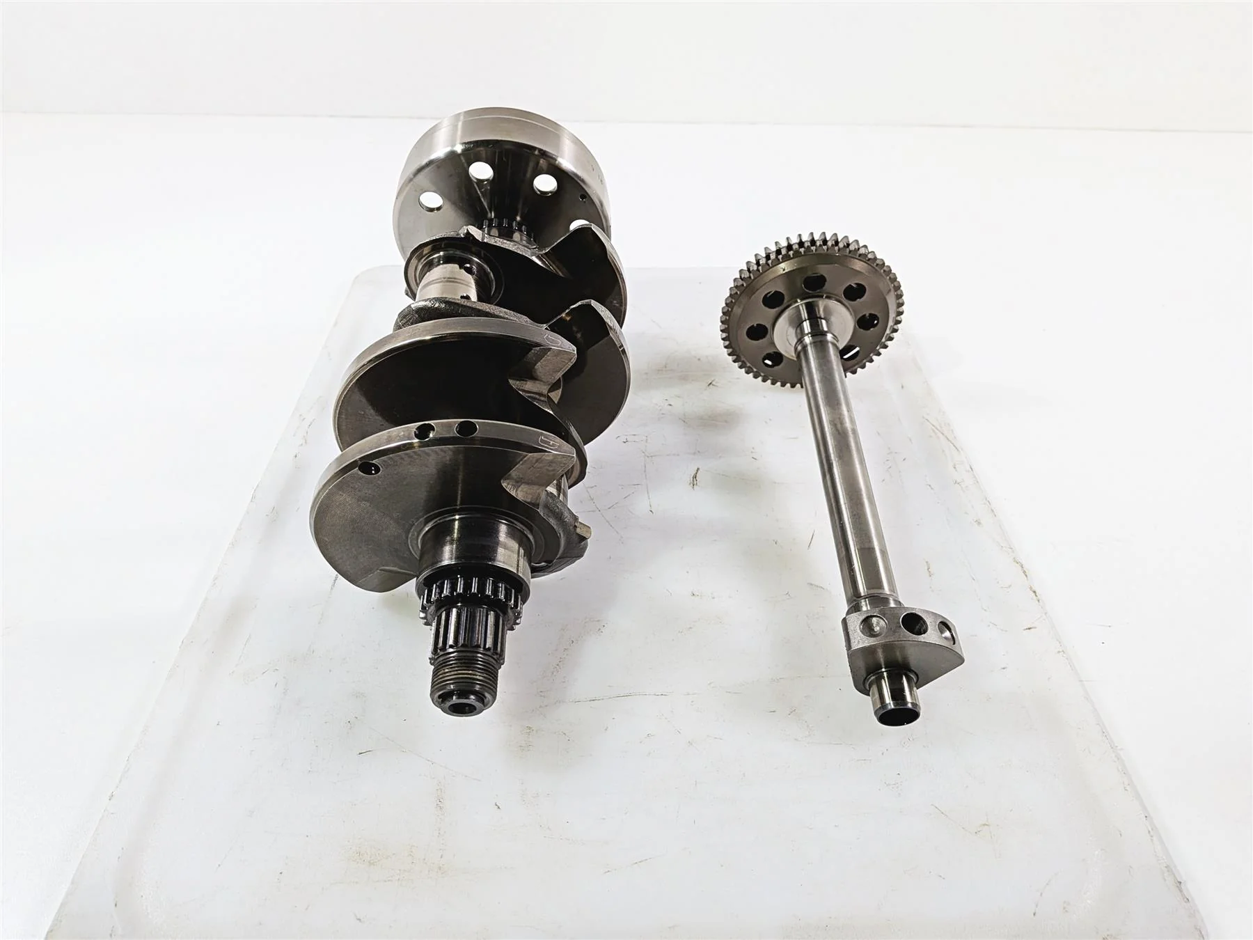 2016 Aprilia RSV 1100 Tuono V4 Factory Crankshaft Crank & Balancer Shaft 2A000299 - Image 14