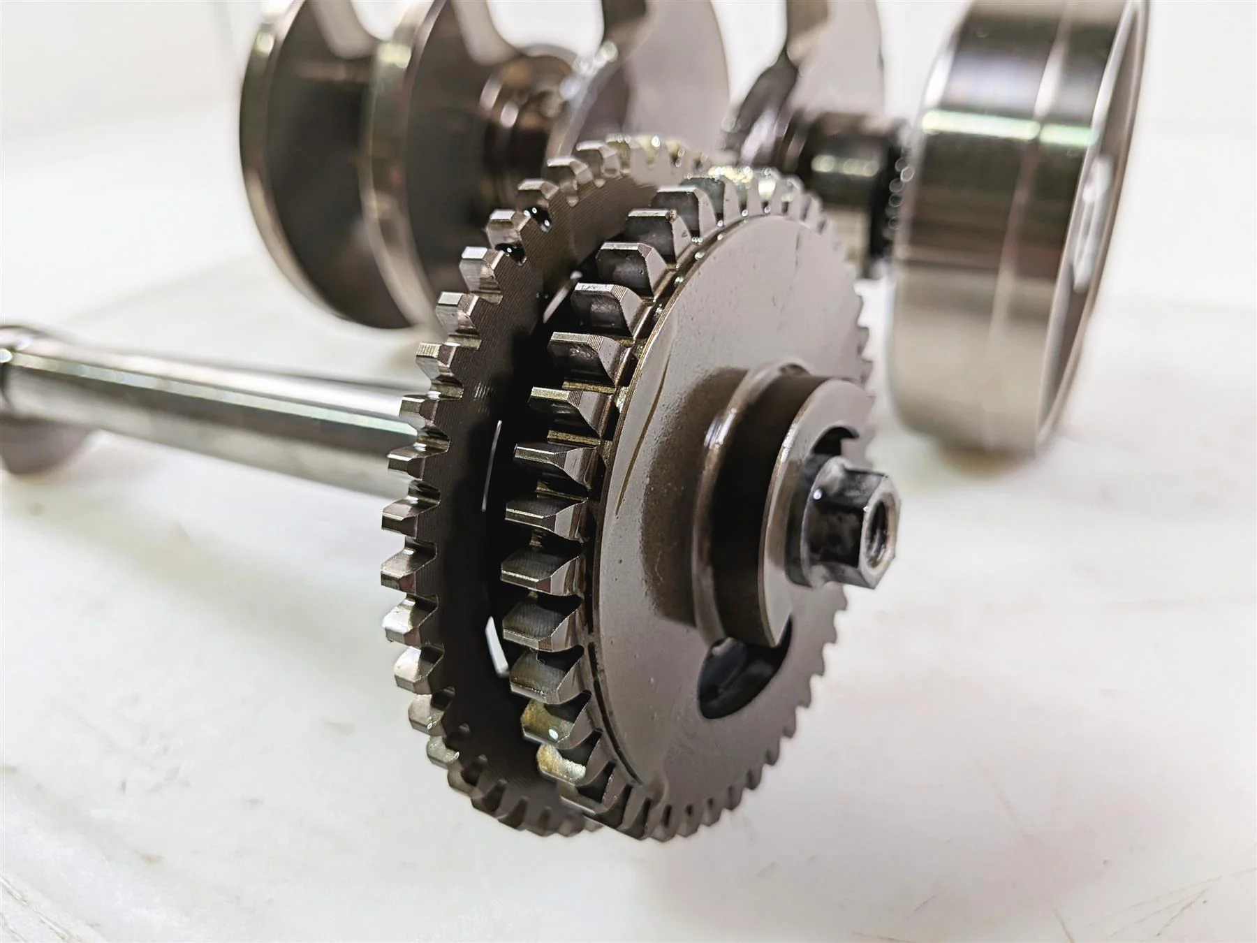 2016 Aprilia RSV 1100 Tuono V4 Factory Crankshaft Crank & Balancer Shaft 2A000299 - Image 4