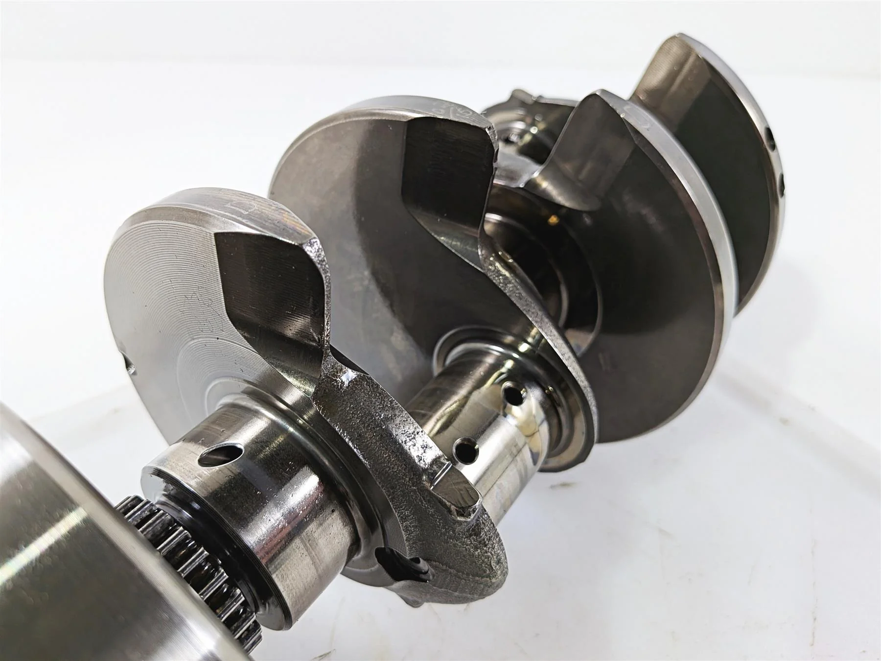 2016 Aprilia RSV 1100 Tuono V4 Factory Crankshaft Crank & Balancer Shaft 2A000299 - Image 7
