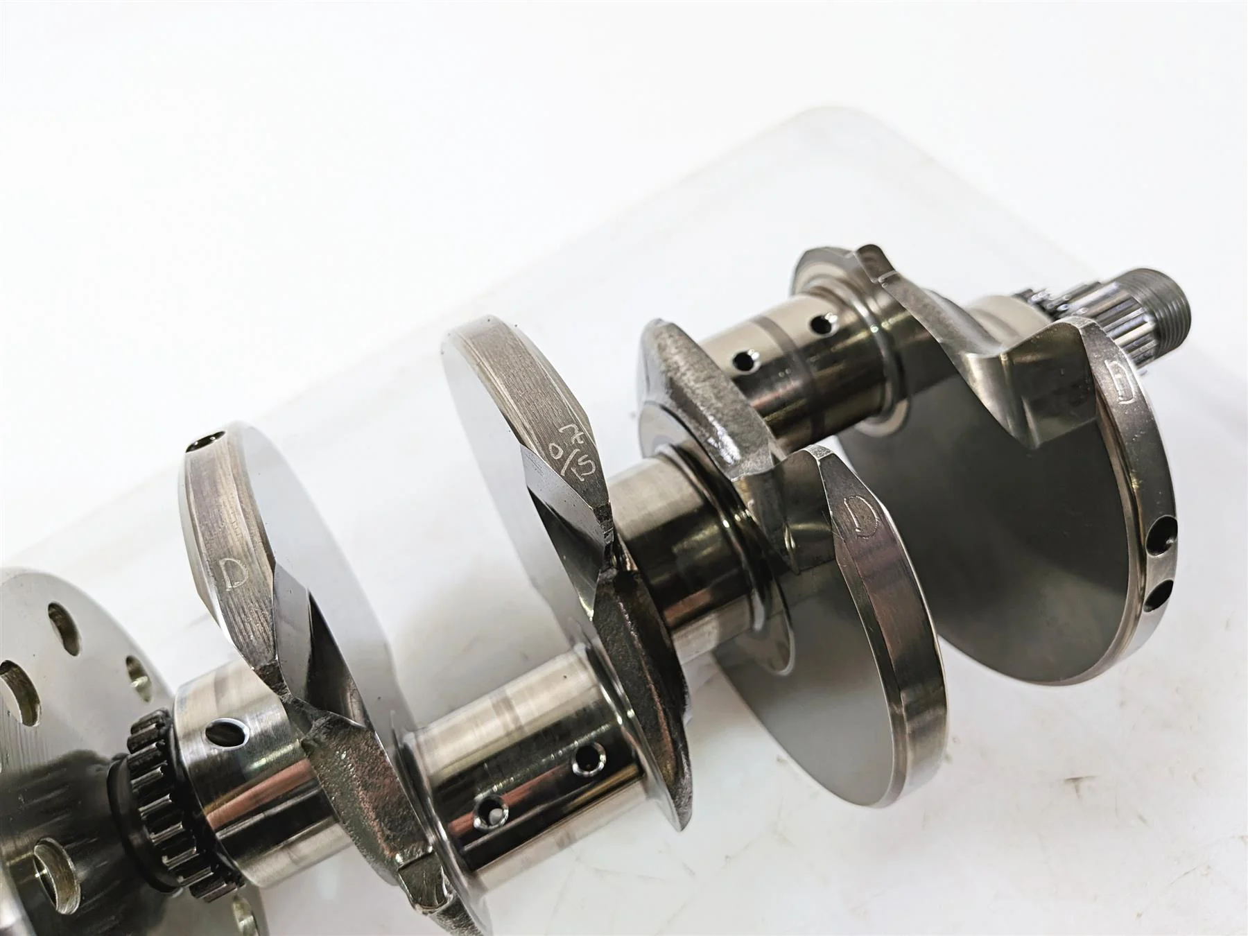 2016 Aprilia RSV 1100 Tuono V4 Factory Crankshaft Crank & Balancer Shaft 2A000299 - Image 8