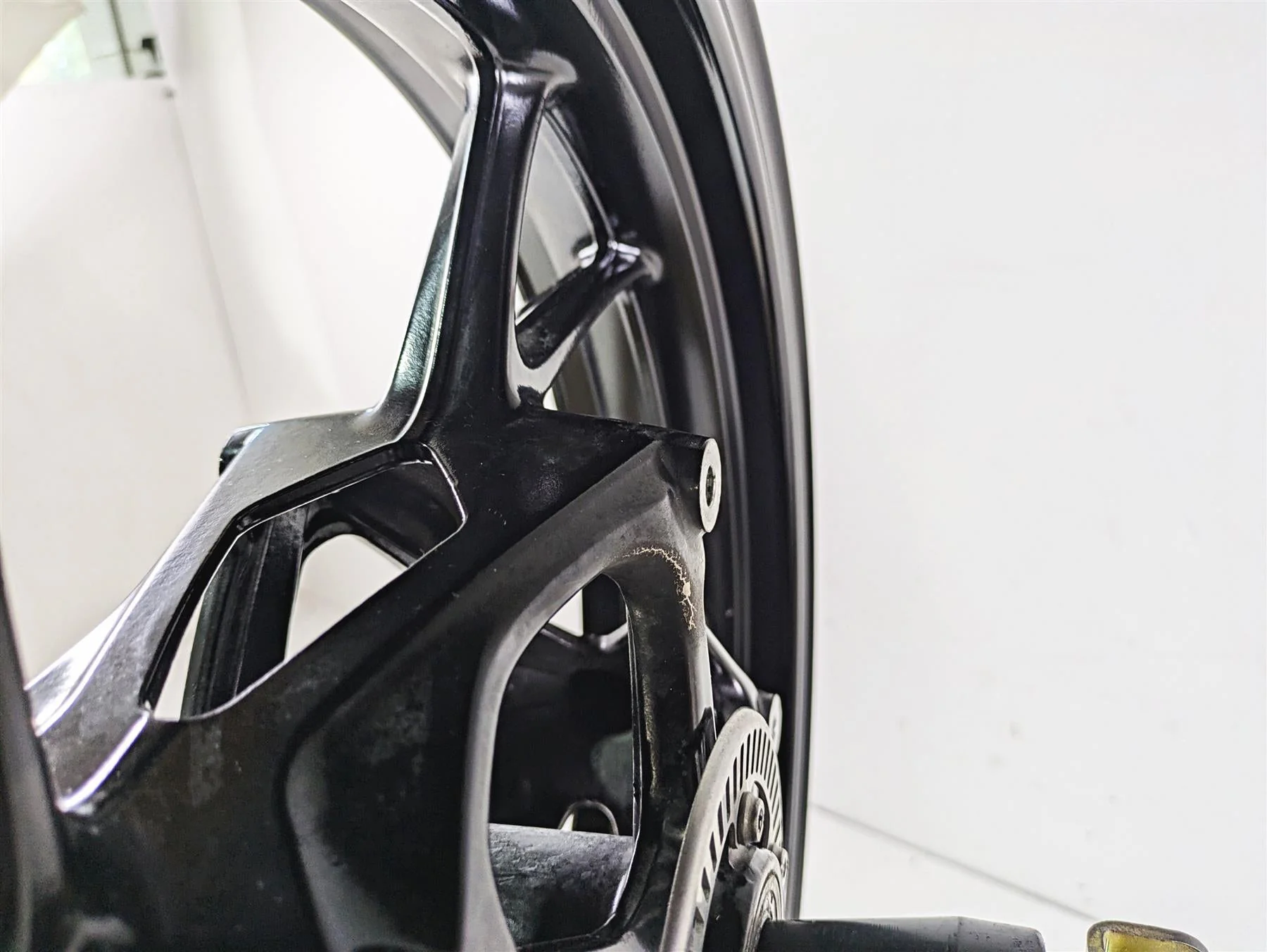 2016 BMW F800R K73 Front Wheel Rim Black Straight 17x3.5 36318551409 - Image 11