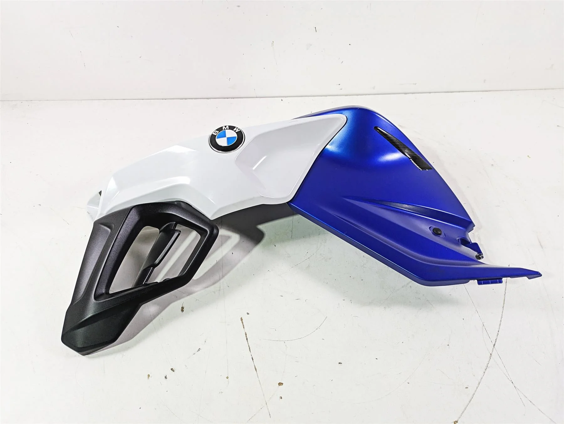 2016 BMW F800R K73 Left Tank Fairing Cover Blue White 46638530193 46637698111