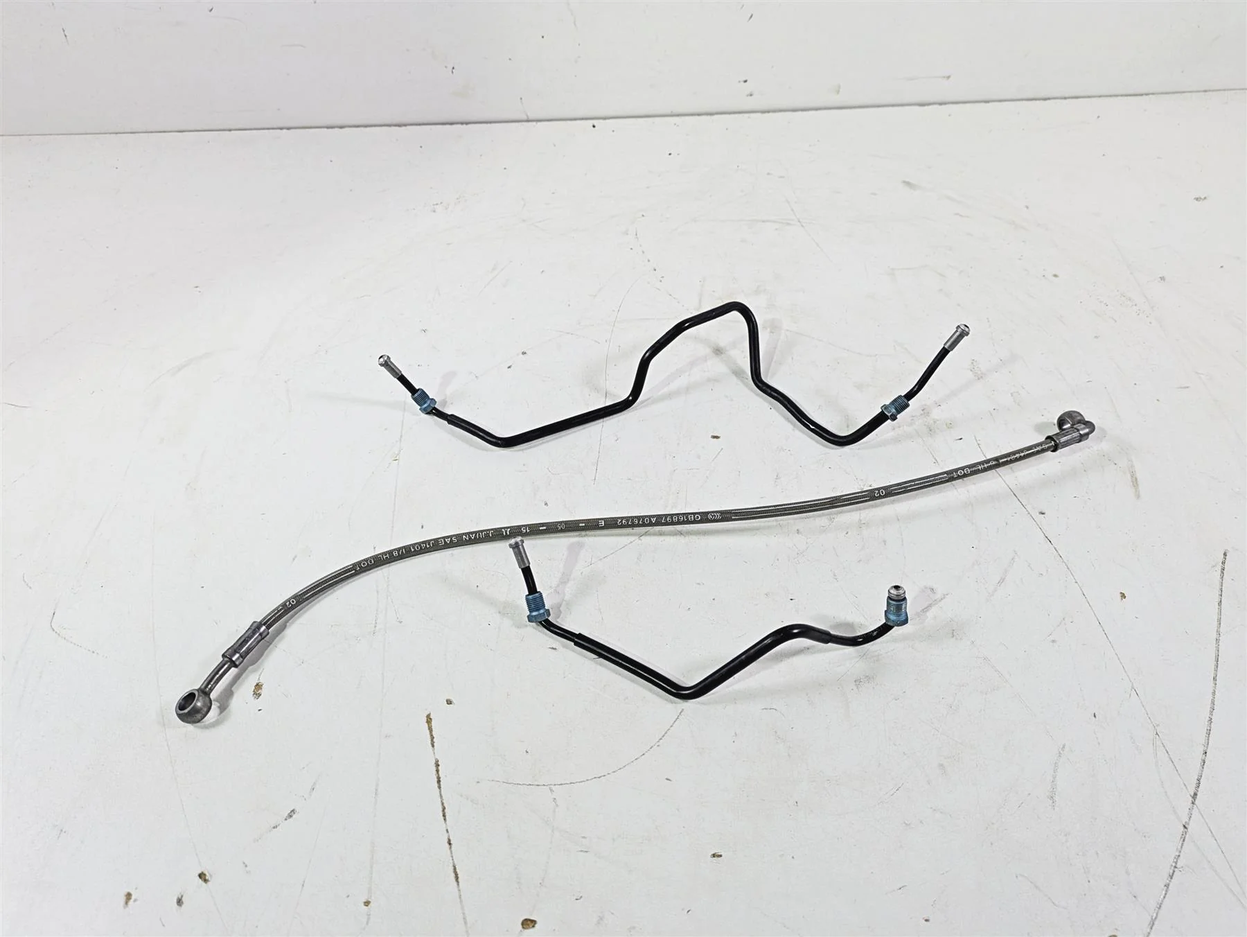 2016 BMW F800R K73 Rear Abs Brake Line Hose Set 34328528768 34327698823 - Image 12