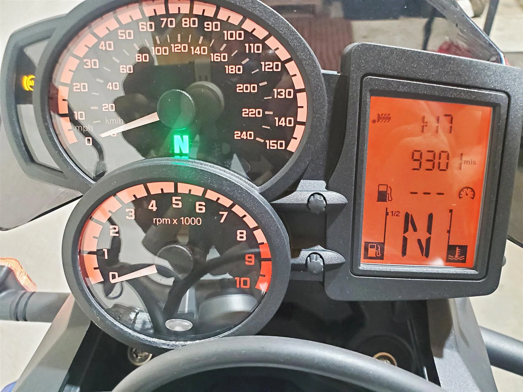 2016 BMW F800R K73 Speedometer Gauge Instrument Cluster 9K Only 62118537927 - Image 2