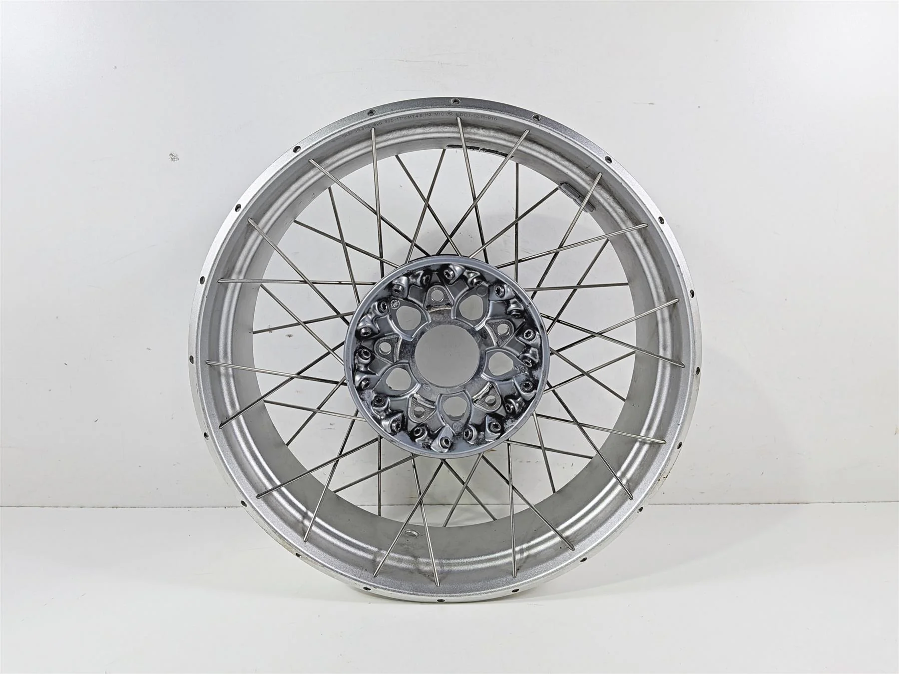 2016 BMW R1200 GS K50 17x4.5 Spoke Rear Wheel Rim 36318526651 36318526904