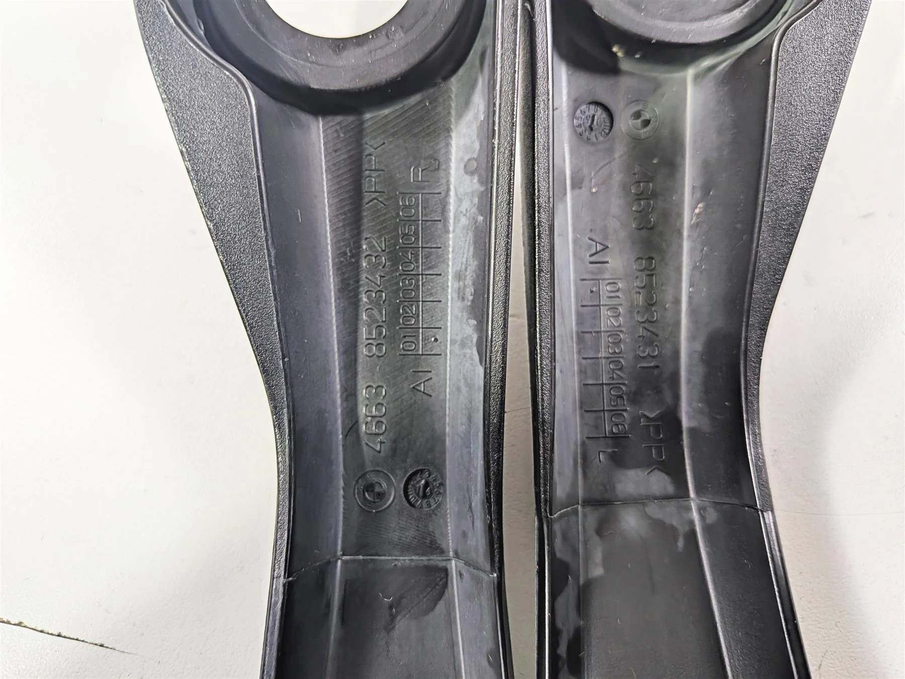 2016 BMW R1200 GS K50 Handlebar Hand Guard & Mounts Set 46638523431 46638523432 - Image 9