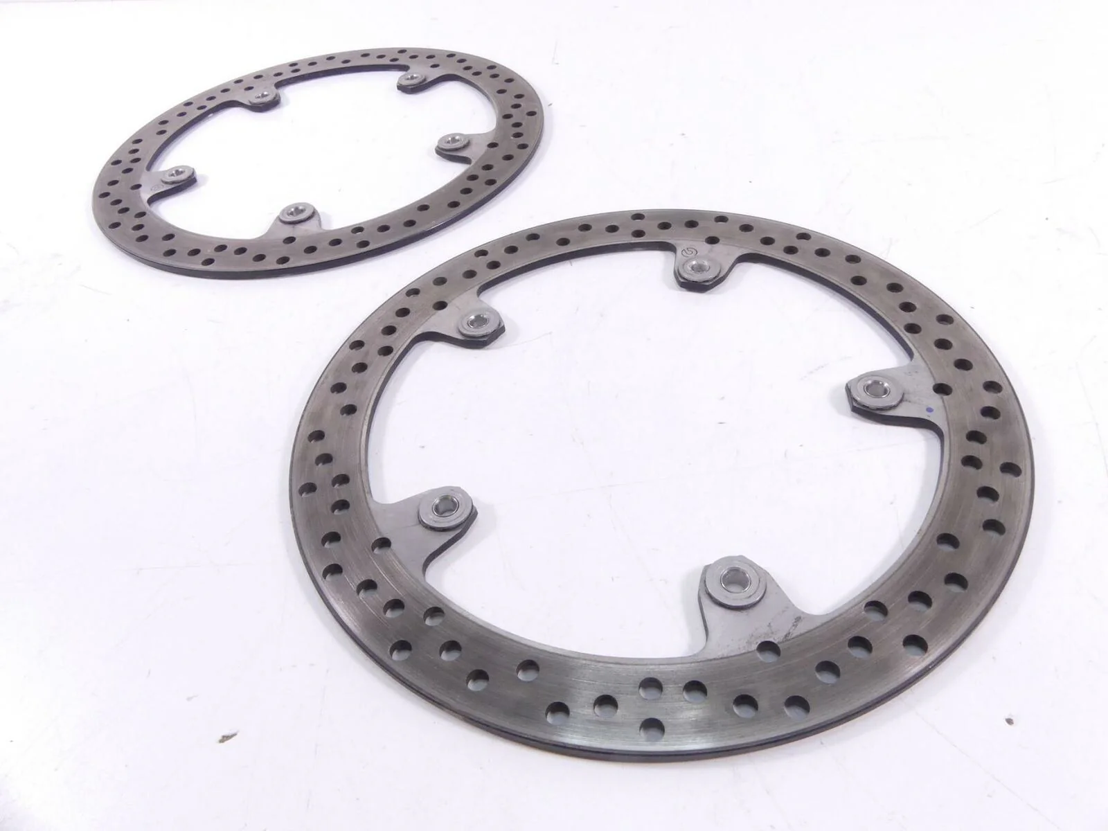 2016 BMW R1200 RT RTW K52 Front Brembo Brake Rotor Disc Set 34118526575 - Image 6