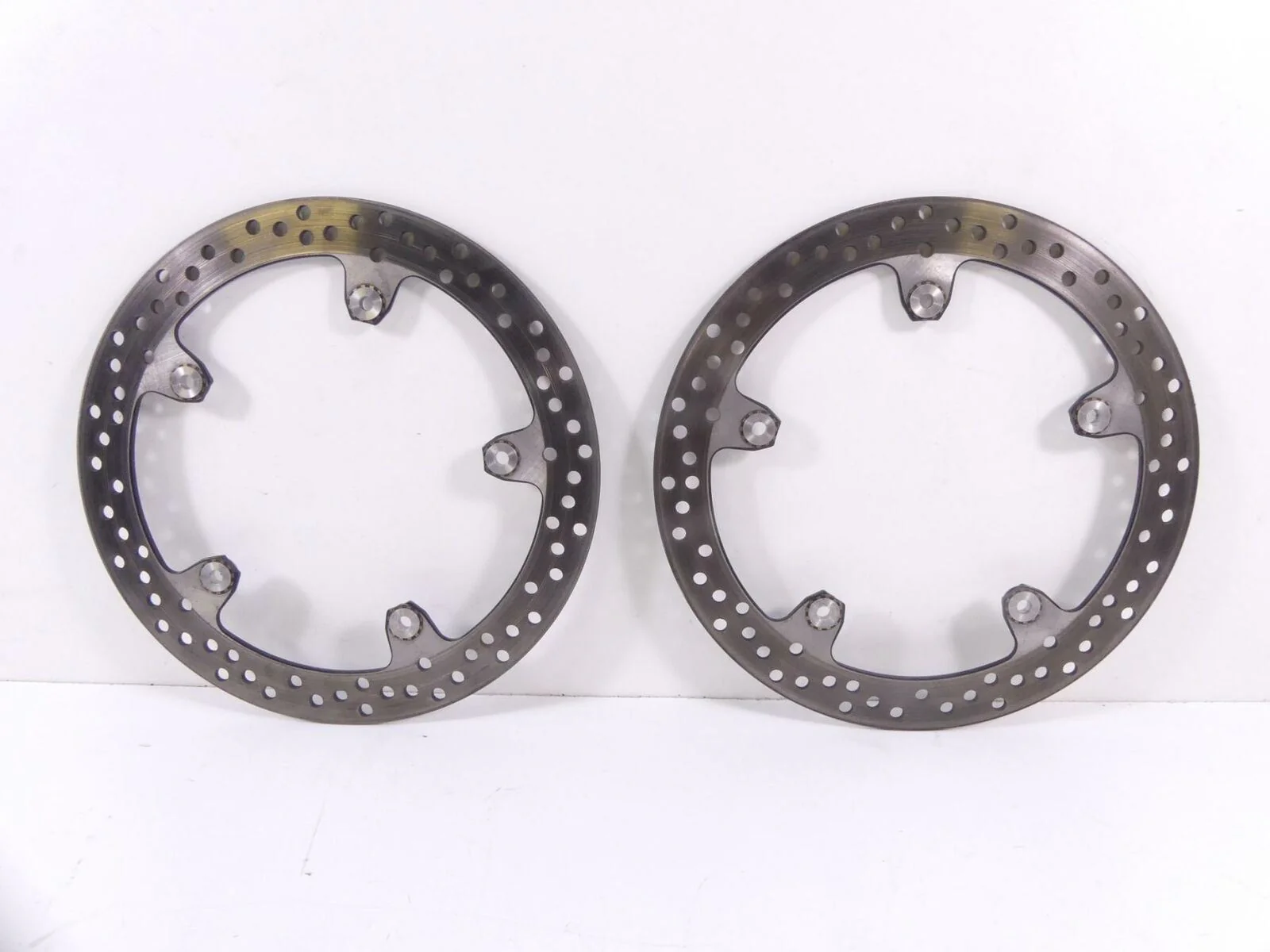 2016 BMW R1200 RT RTW K52 Front Brembo Brake Rotor Disc Set 34118526575 - Image 7