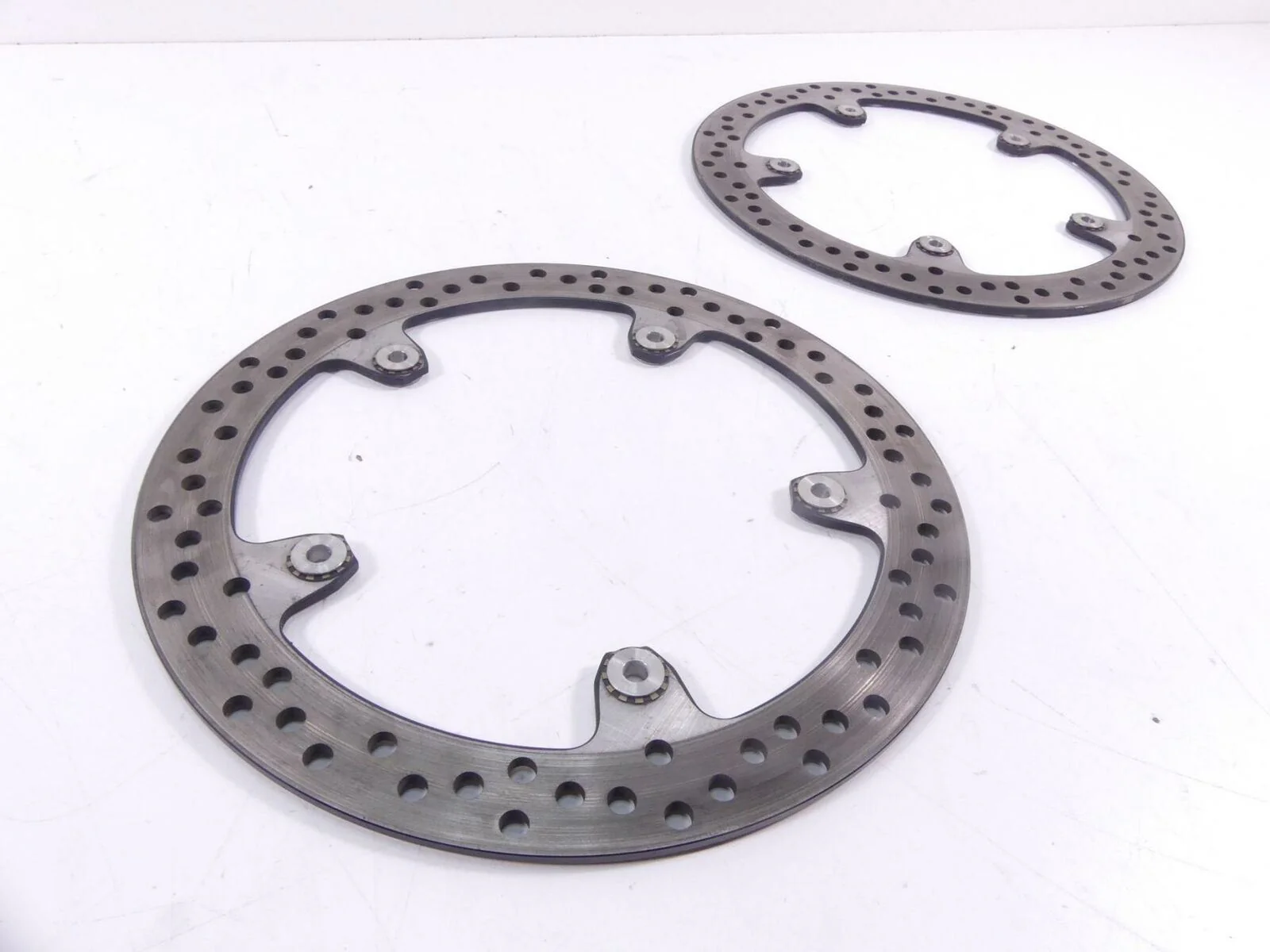 2016 BMW R1200 RT RTW K52 Front Brembo Brake Rotor Disc Set 34118526575 - Image 9