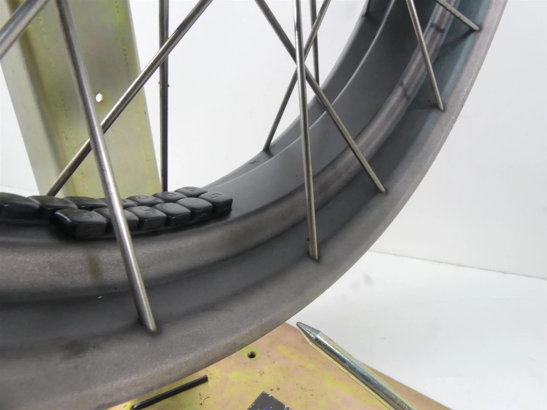 2016 BMW R1200GS K50 Straight Front Spoke Wheel Rim 19x3 36318528531 - Image 2