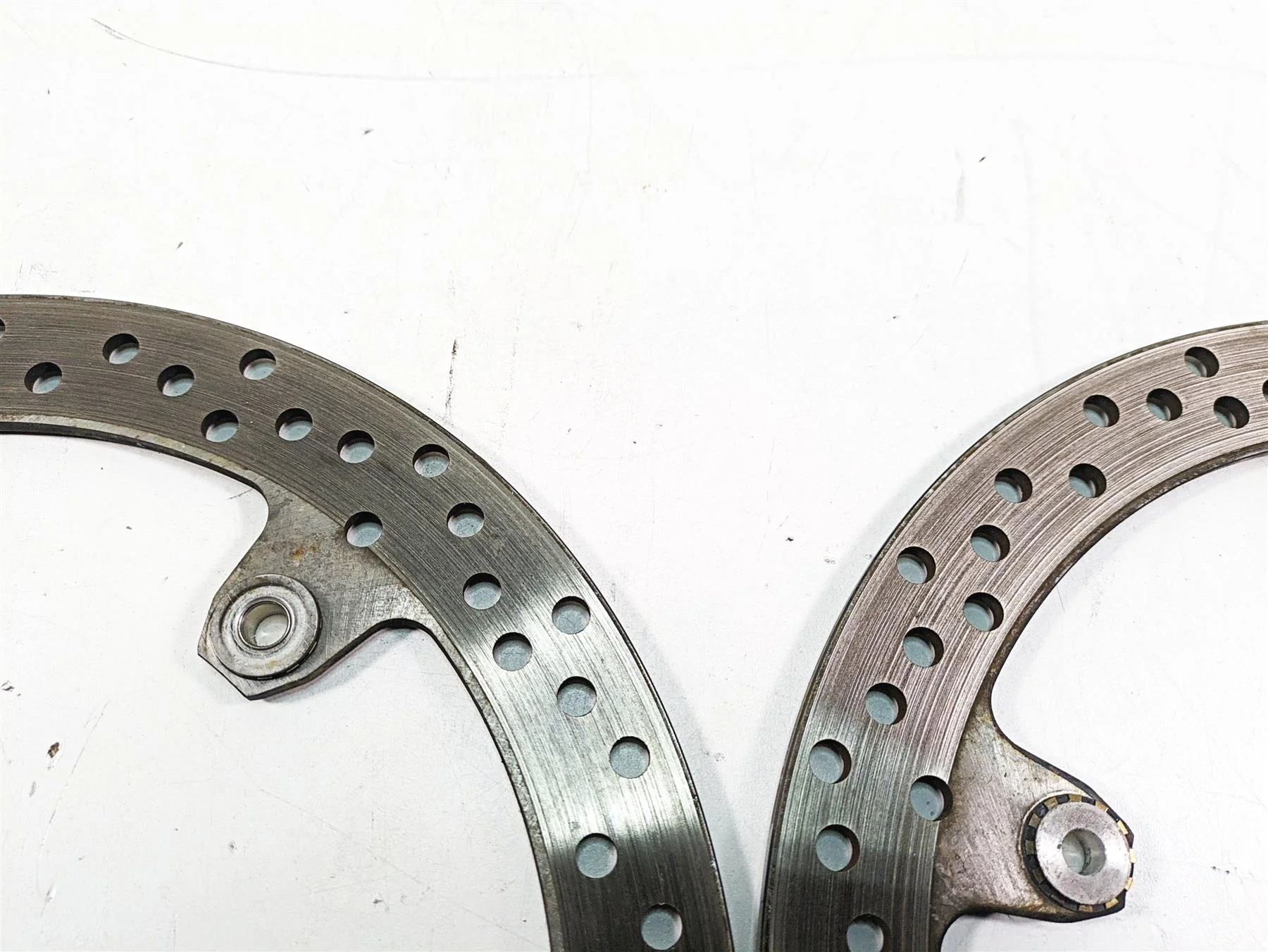 2016 BMW R1200R K53 Front Brembo Brake Disc Rotor 320mm Set 34118526575 - Image 9