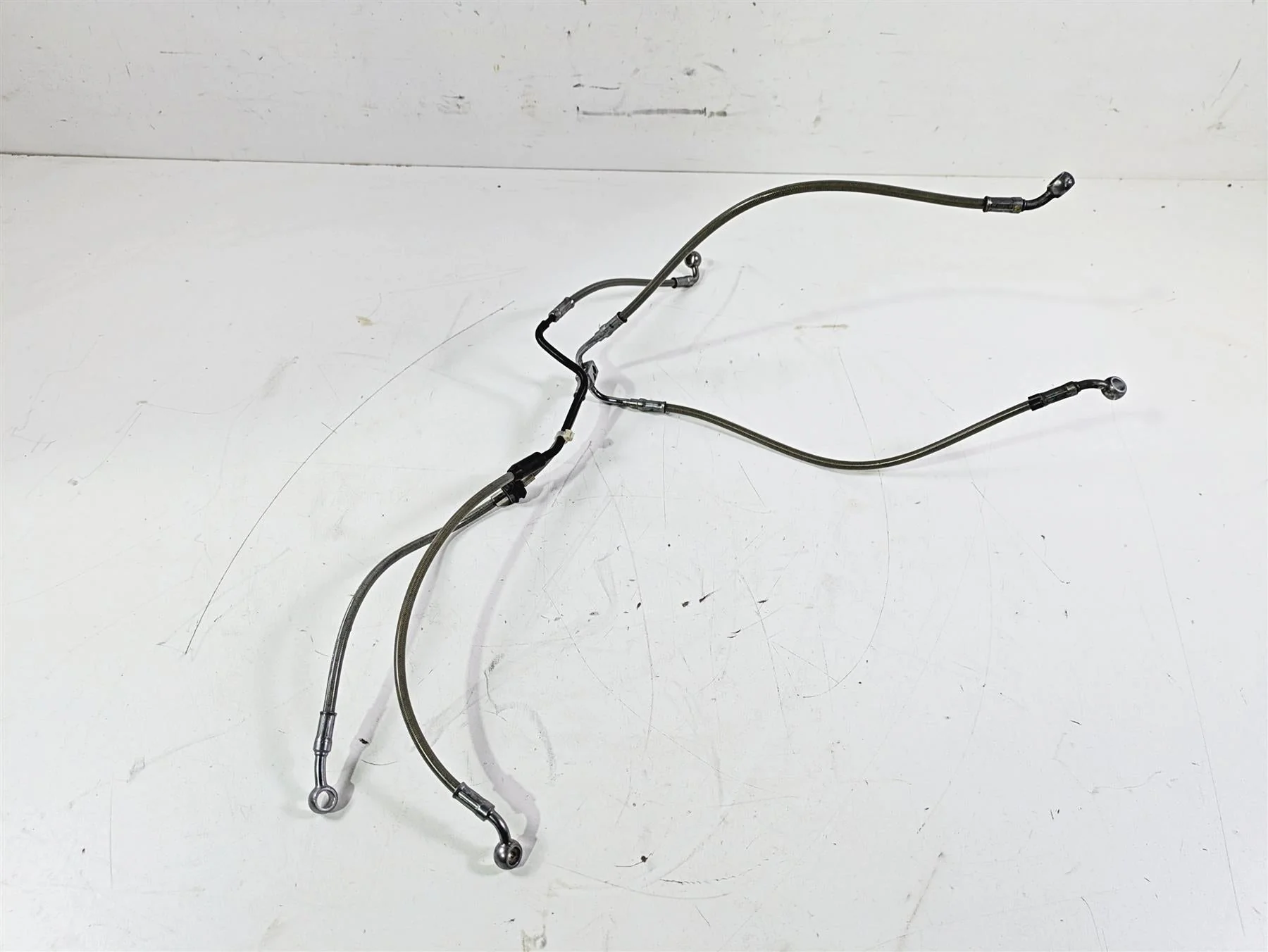 2016 BMW R1200RS K54 Front Abs Brake Line Set 34328524697 34328524696 - Image 2