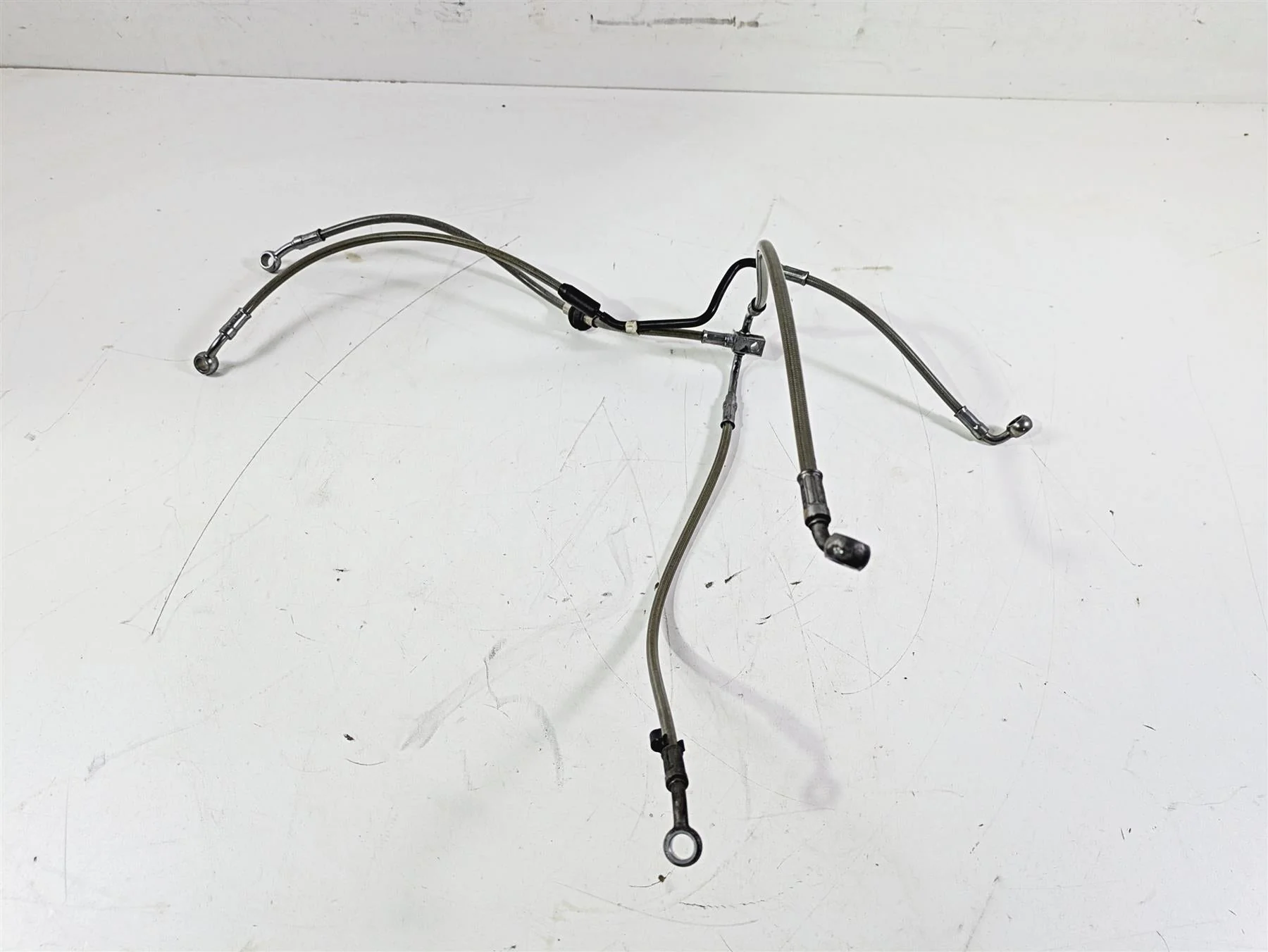 2016 BMW R1200RS K54 Front Abs Brake Line Set 34328524697 34328524696 - Image 3