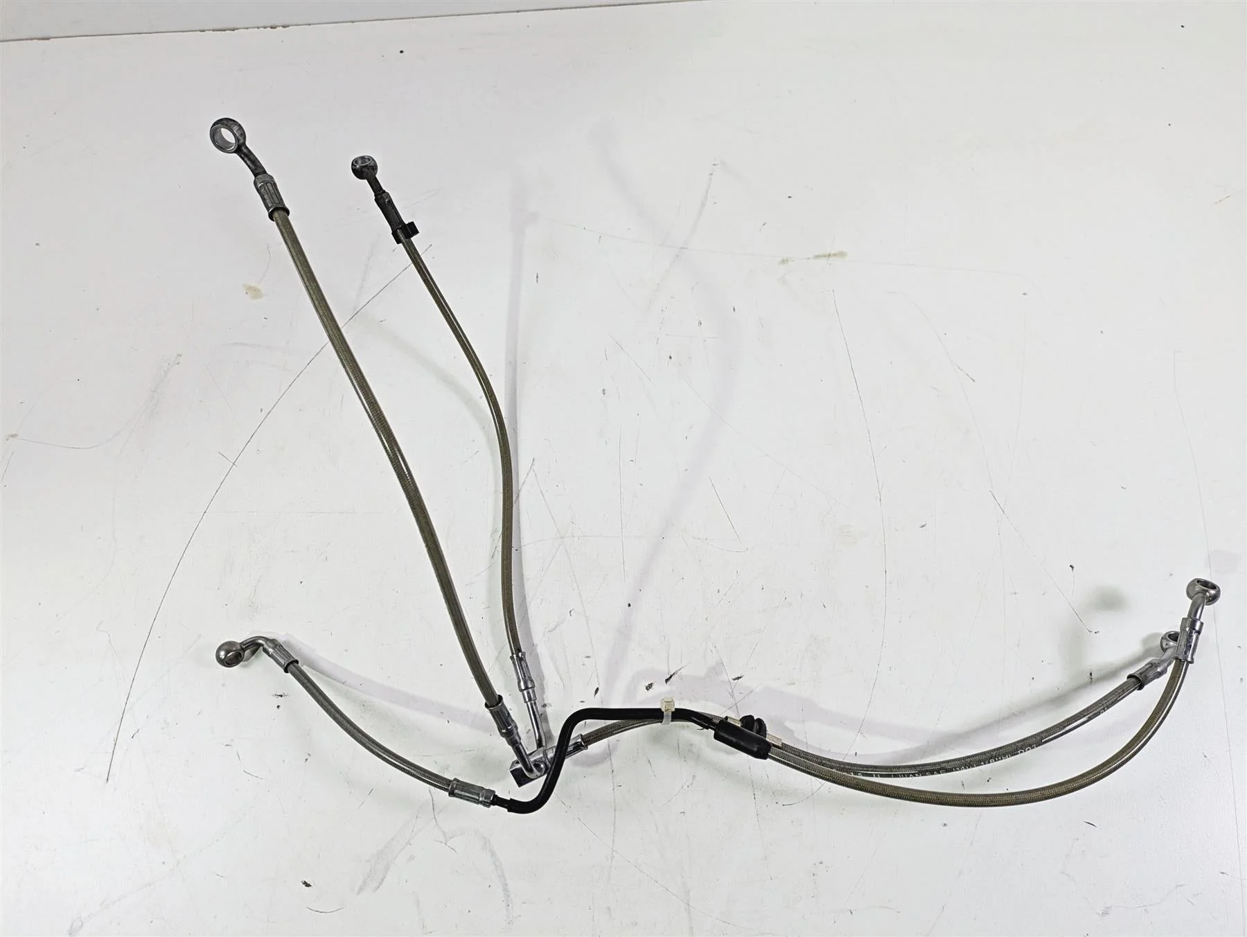 2016 BMW R1200RS K54 Front Abs Brake Line Set 34328524697 34328524696 - Image 6