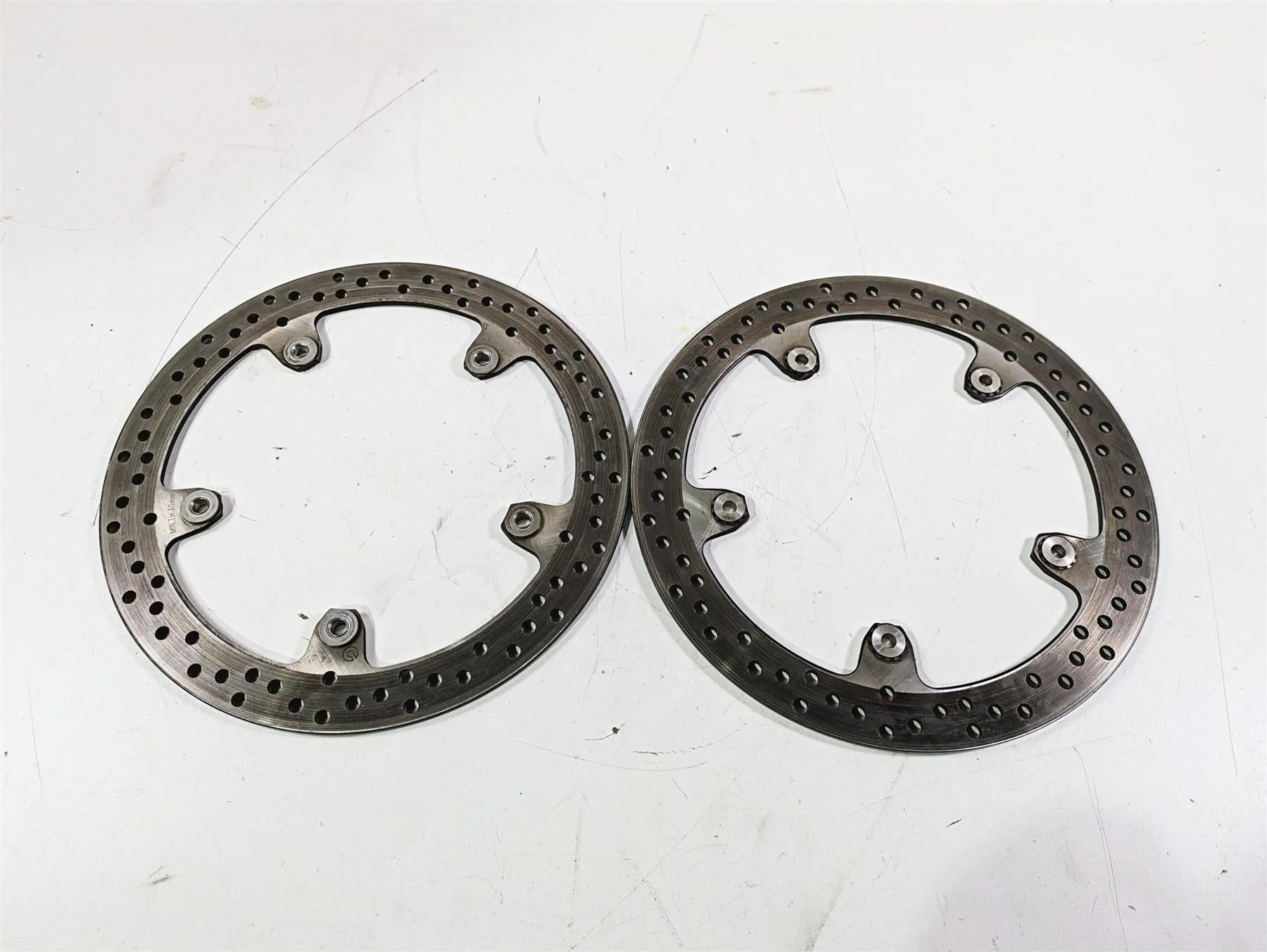 2016 BMW R1200RS K54 Front Brake Disc Rotor Set 320mm 34118526575 - Image 2