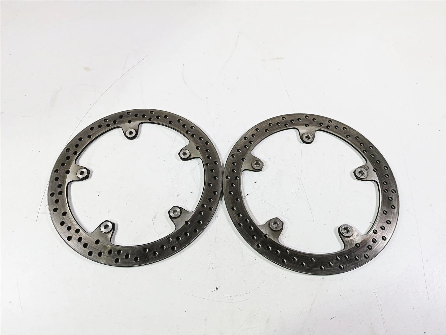 2016 BMW R1200RS K54 Front Brake Disc Rotor Set 320mm 34118526575 - Image 4