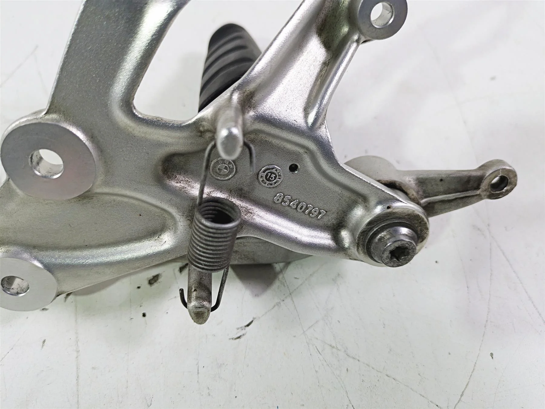 2016 BMW R1200RS K54 Right Rider Footpeg & Brake Pedal 46718540797 - Image 12