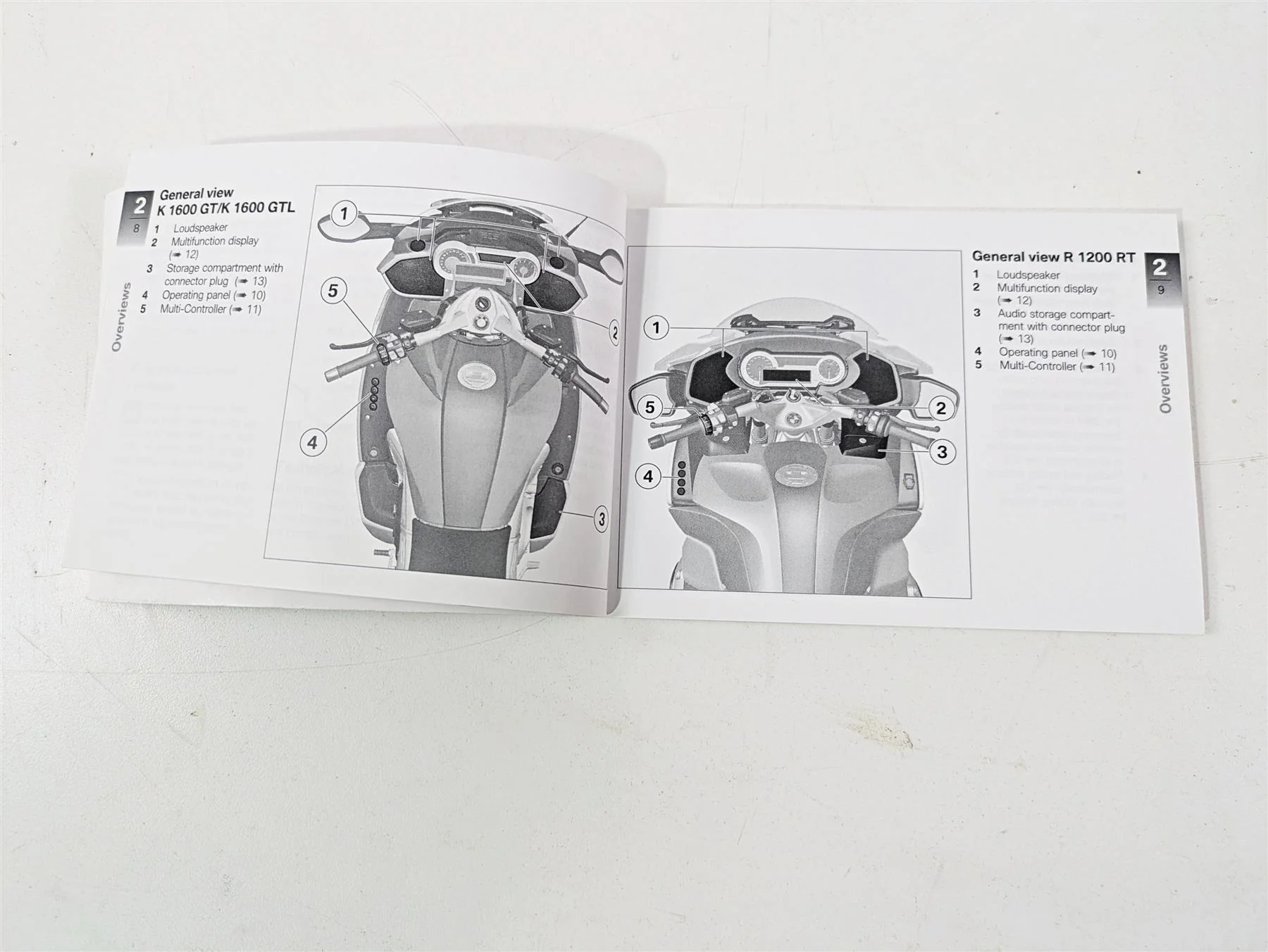2016 BMW R1200RT K52 Audio System Pairing Risers Owner Manual  01418551487 - Image 3
