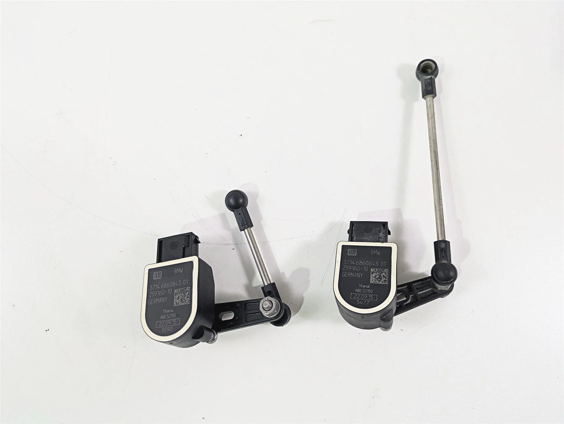 2016 BMW R1200RT K52 Bike Level Angle Sensor Set 37146860843