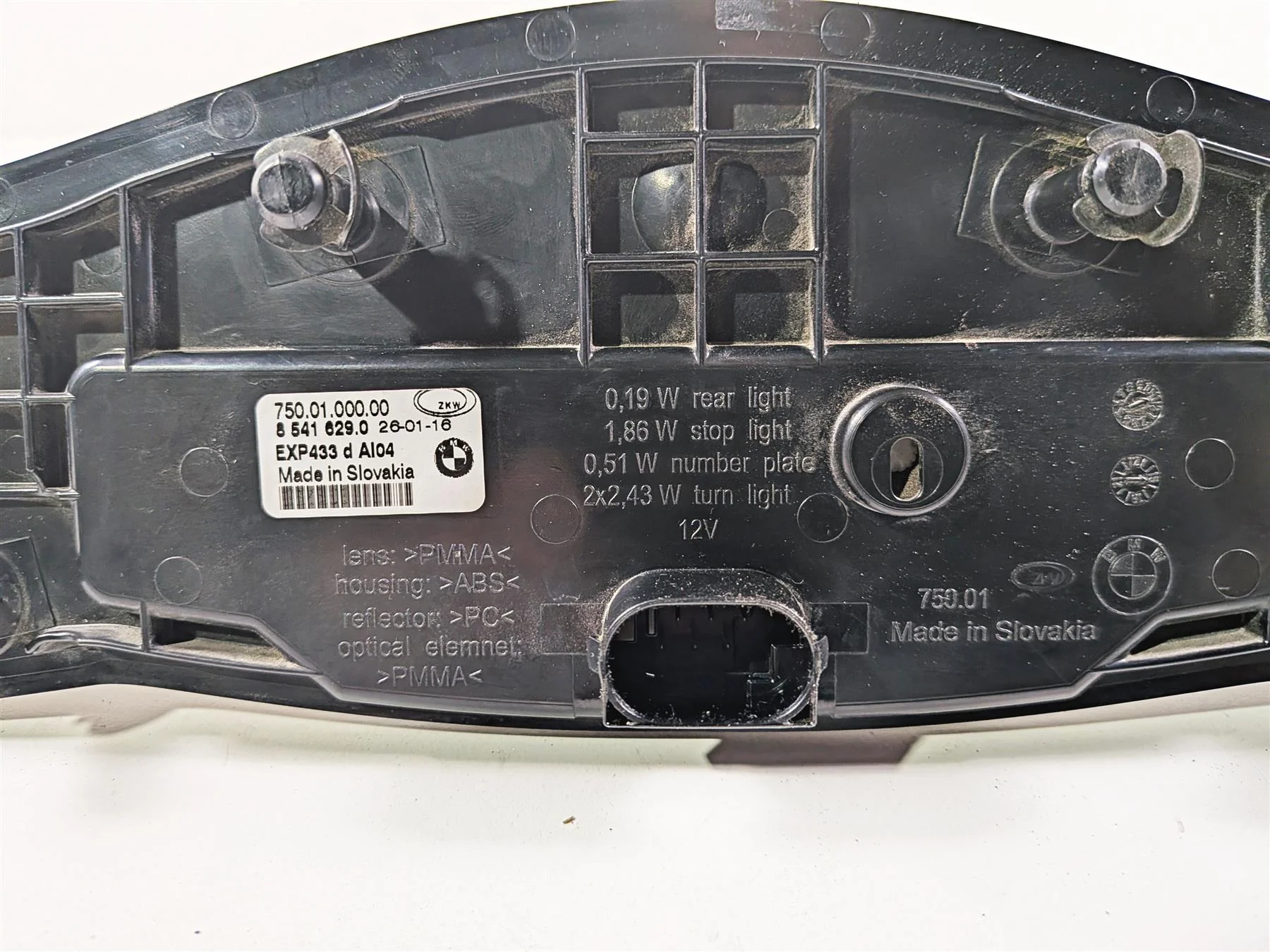 2016 BMW R1200RT RT RTW K52 Taillight Tail Light Lamp 63218541629 - Image 8