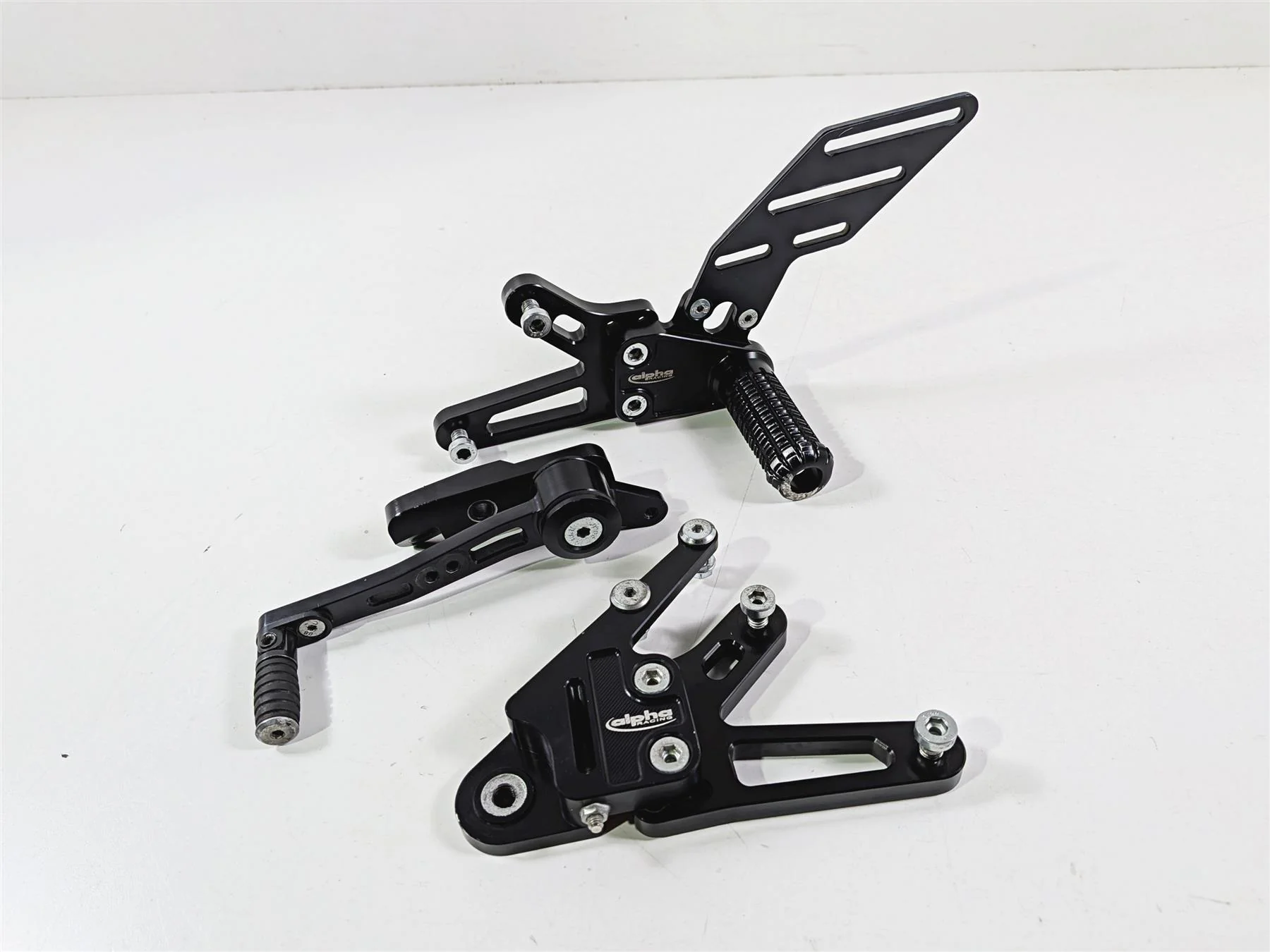 2016 BMW S1000RR K46 Alpha Racing Left Foot Peg & Shifter + Right Mount