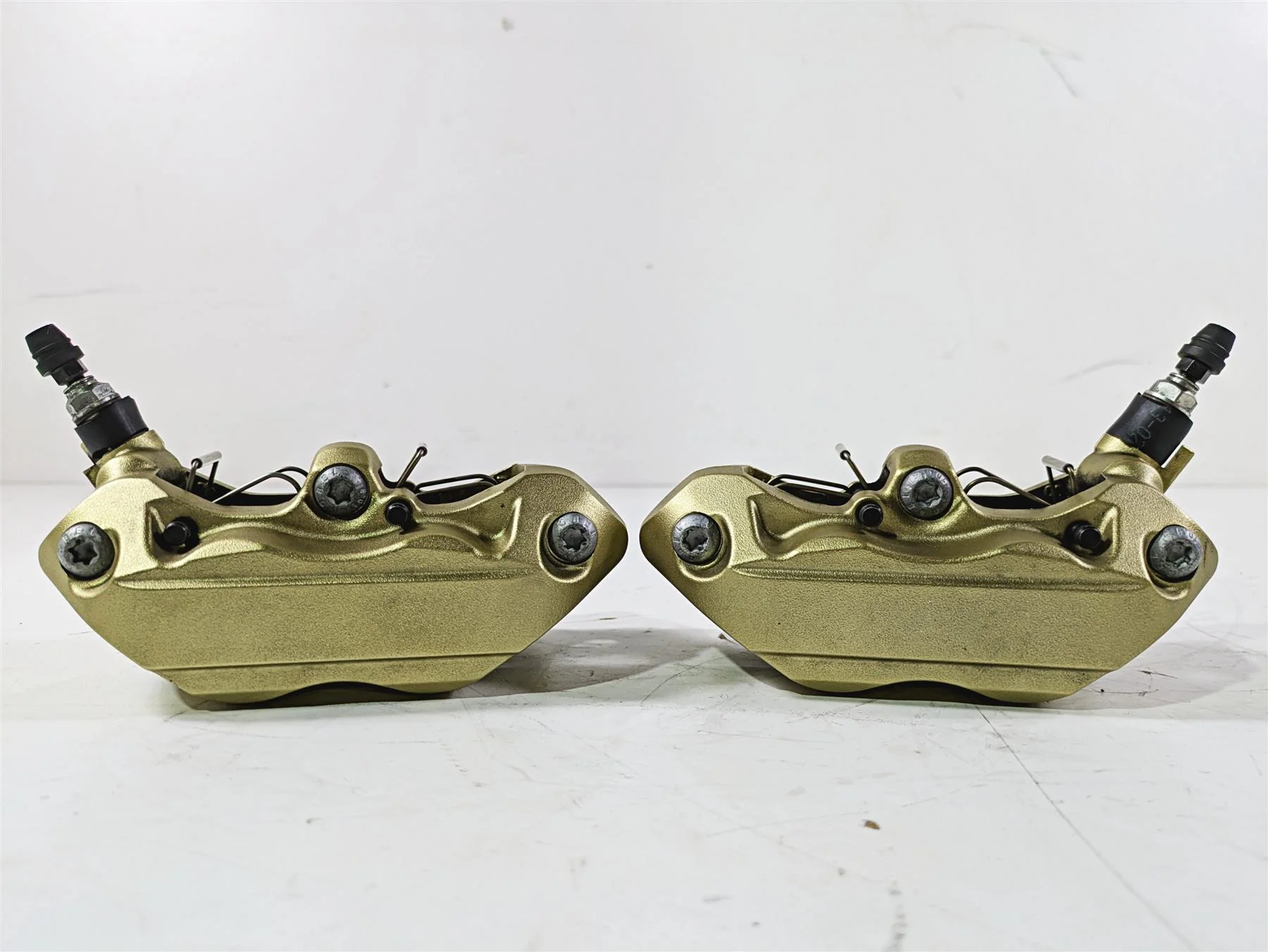 2016 BMW S1000RR K46 Brembo Front Brake Caliper Set Gold 34117714783 34117714784 - Image 2