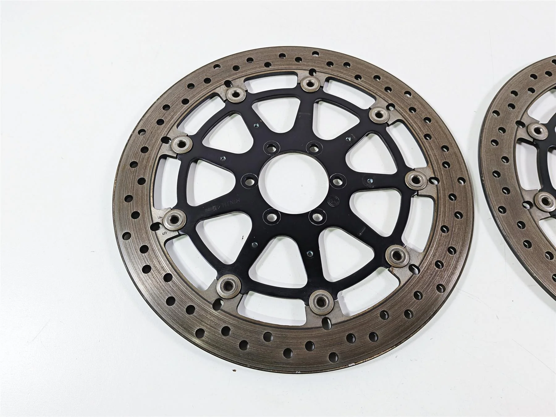 2016 BMW S1000RR K46 Brembo Front Brake Rotors 320mm 4.9mm - Forged 34118523478 - Image 6