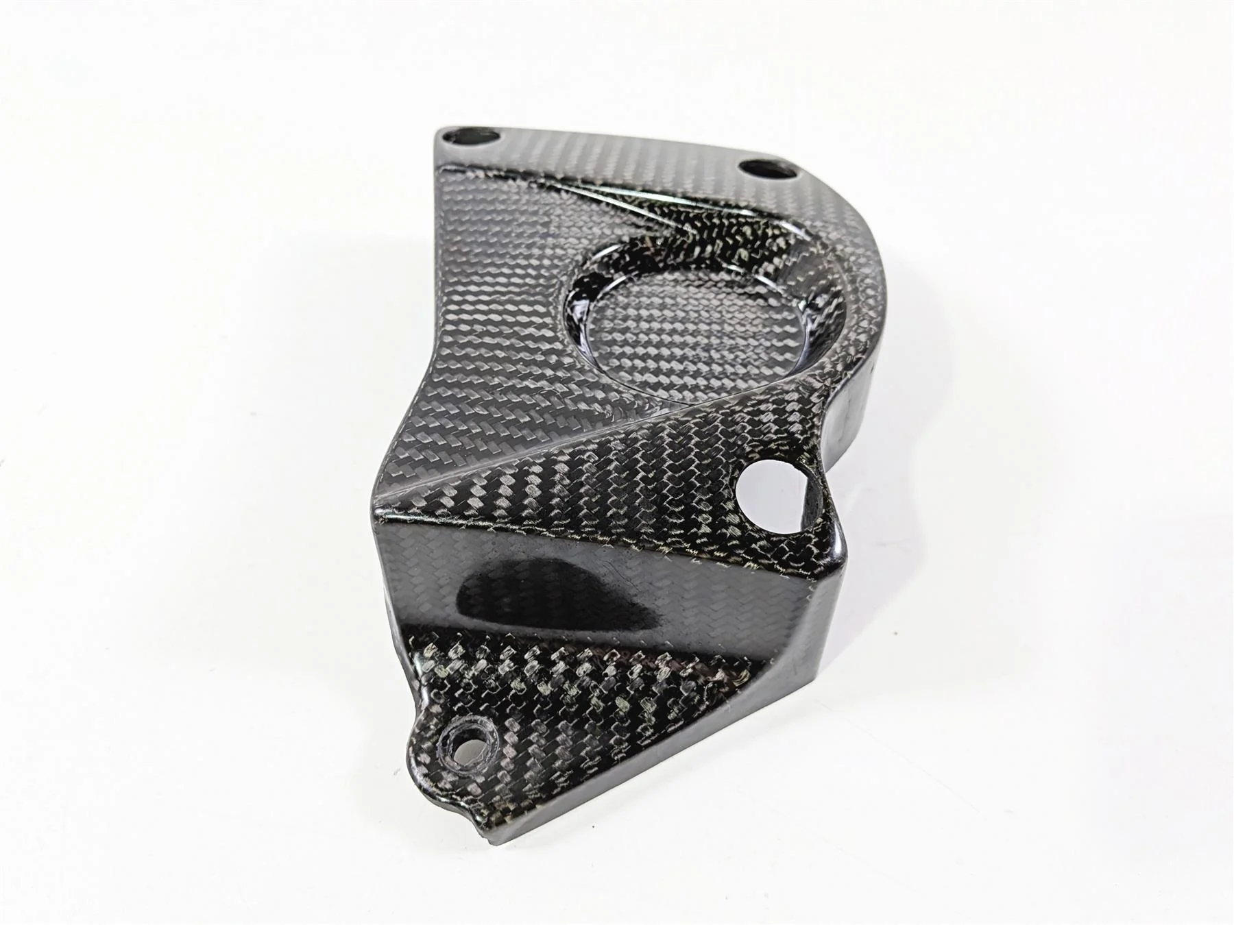 2016 BMW S1000RR K46 Carbon Fiber Front Sprocket Gear Cover Fairing - Image 4