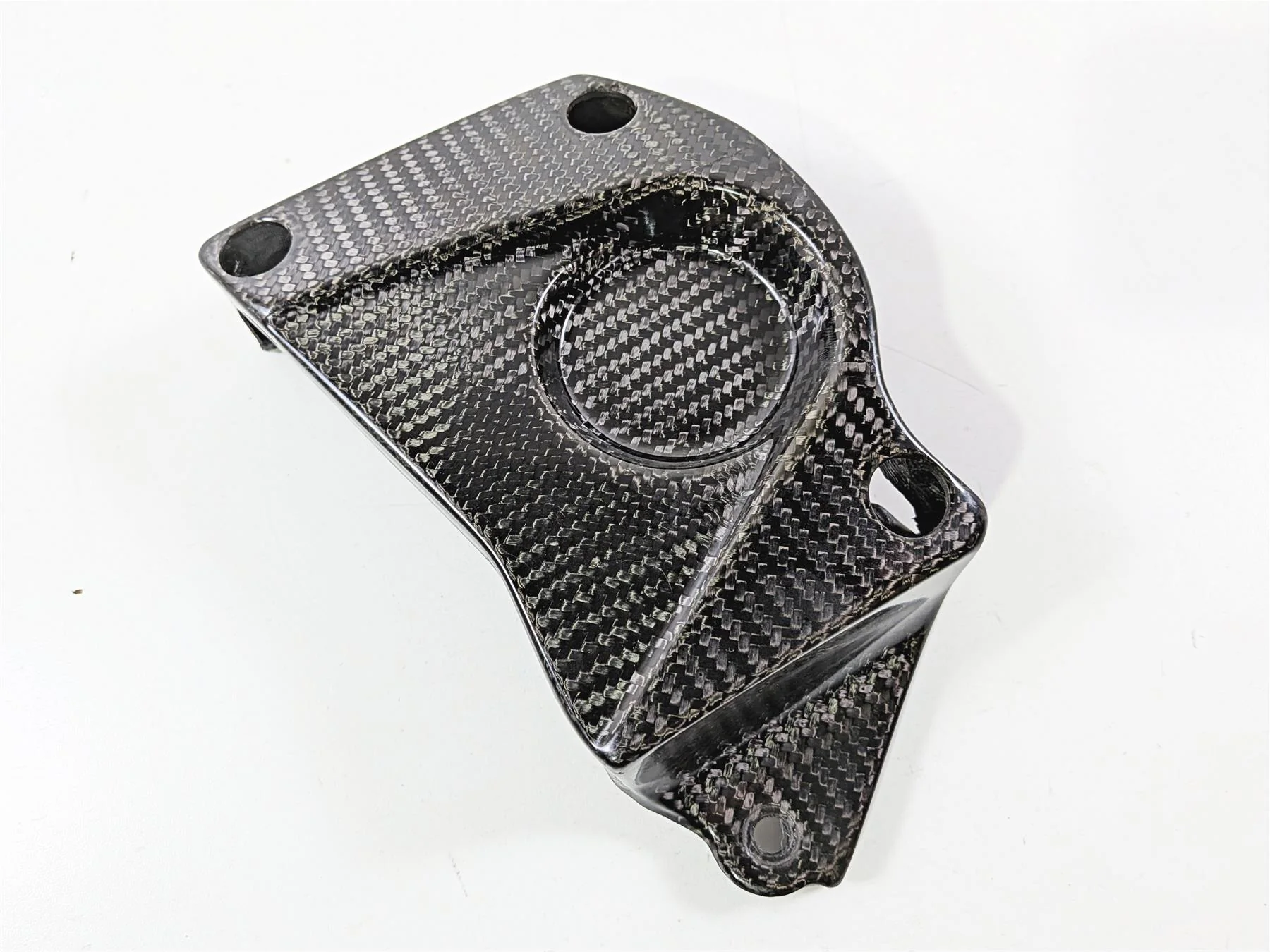2016 BMW S1000RR K46 Carbon Fiber Front Sprocket Gear Cover Fairing - Image 9