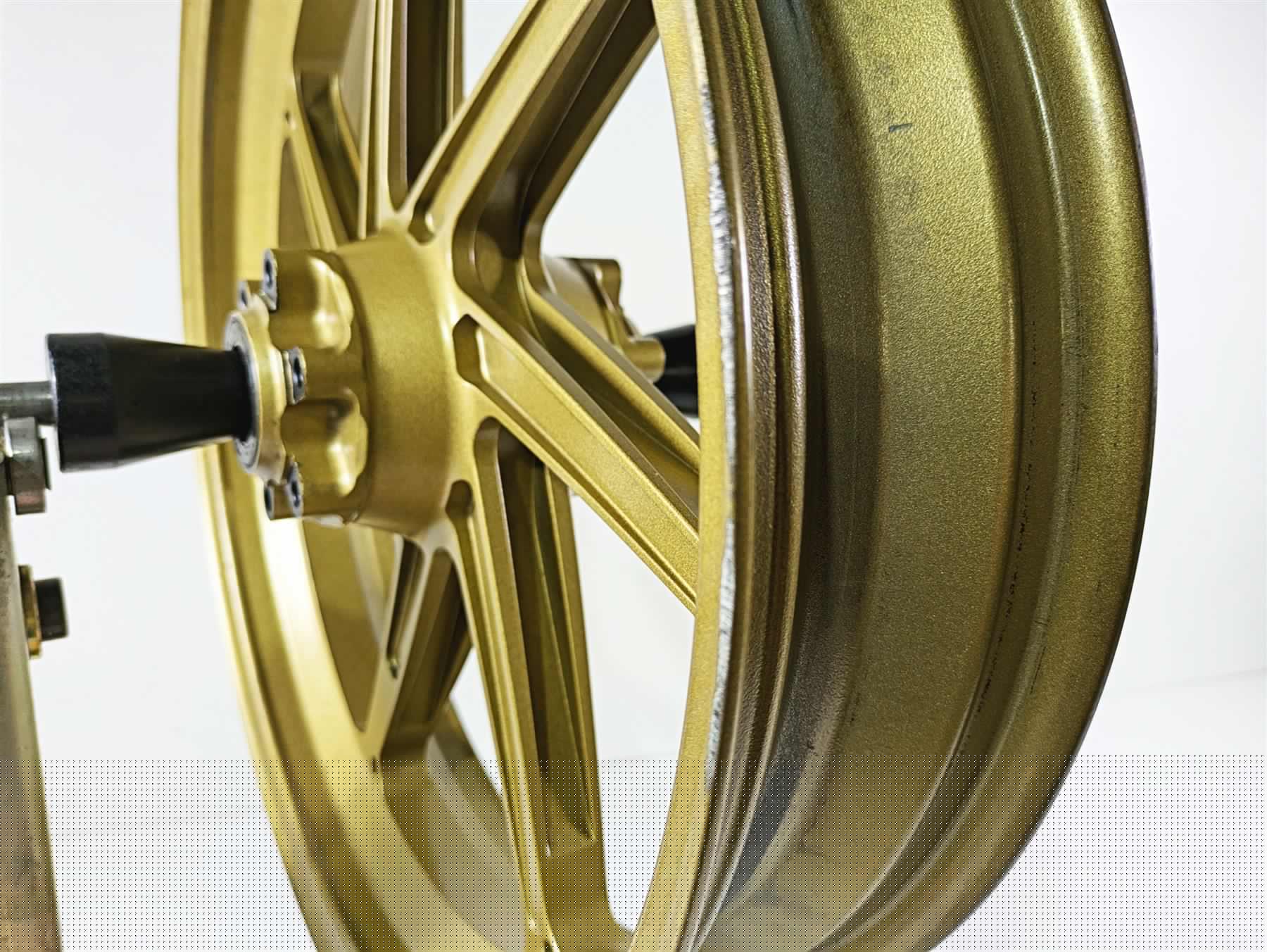 2016 BMW S1000RR K46 Front Wheel Rim Forged Gold 17x3.5 -Dent 36318548892 - Image 9